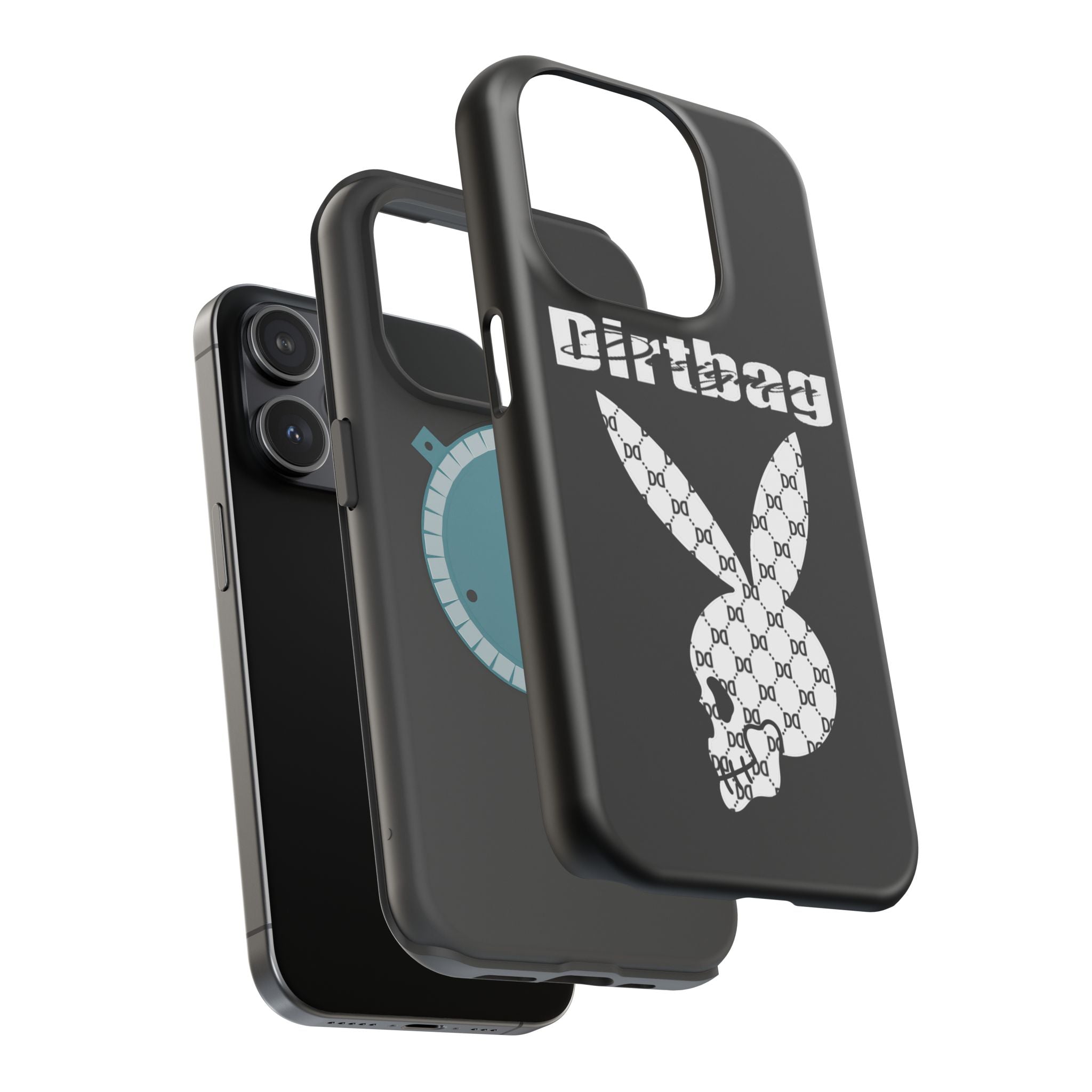 DD Monogram Bunny Skull Magnetic Phone Case
