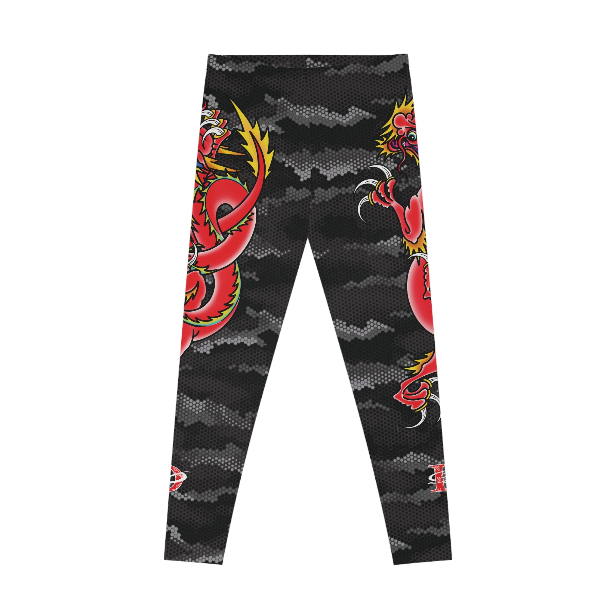 Custom Dragon W/ Urban Hexagon Camo Leggings AOP