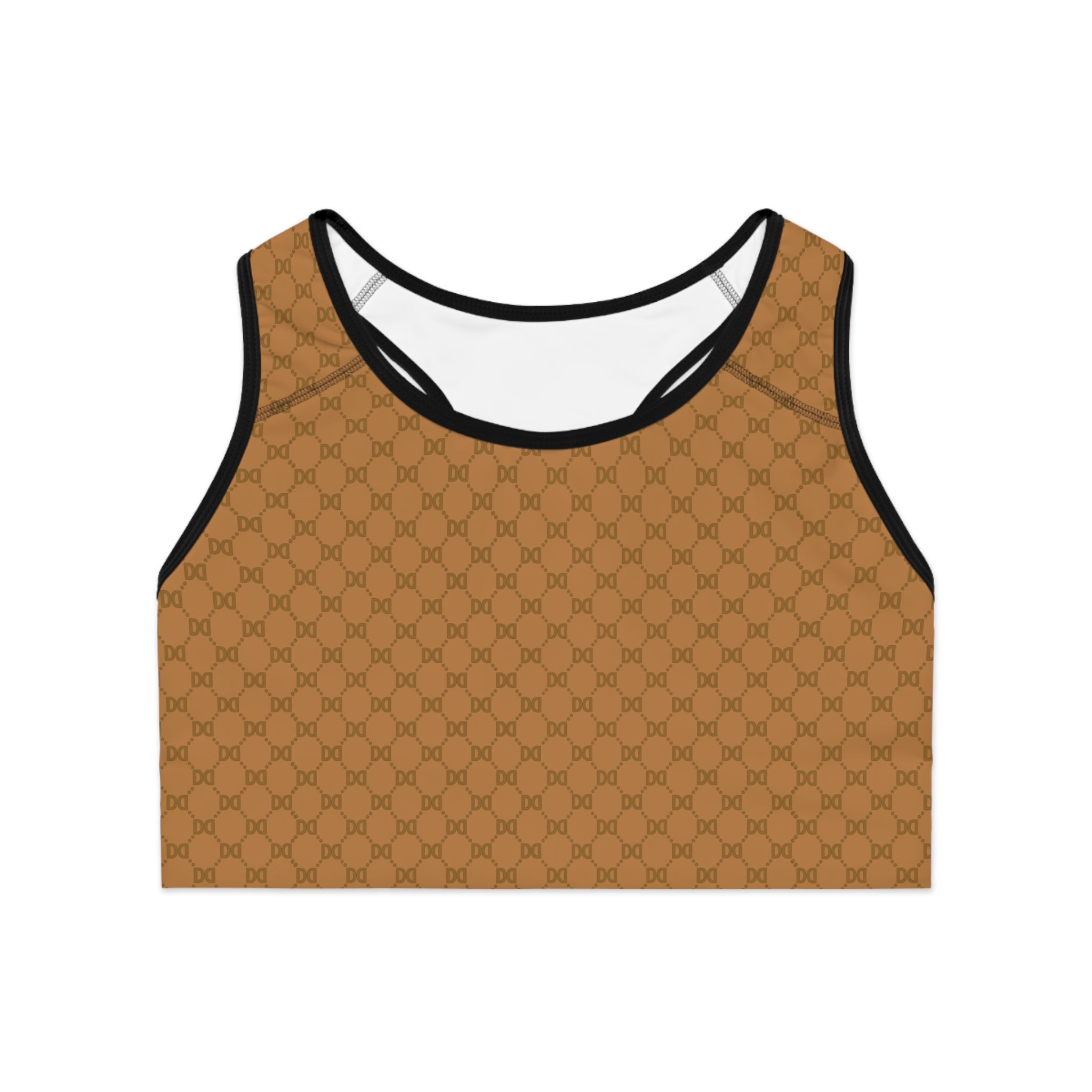 DD Monogram Pattern Sports Bra