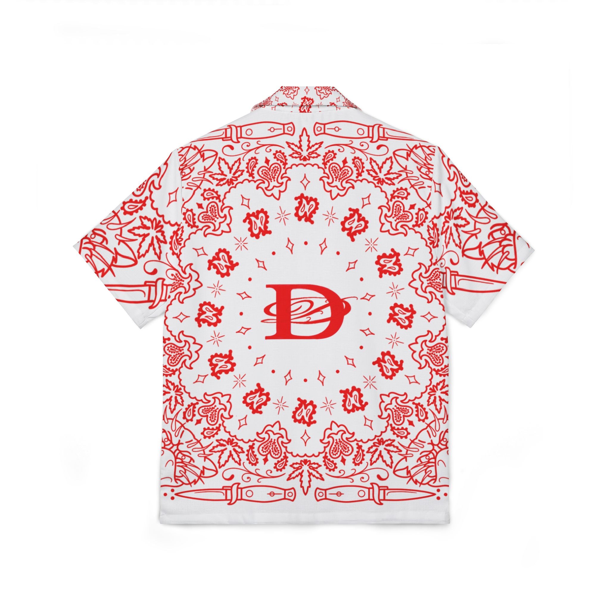 DD Custom Bandana Print Hawaiian Shirt AOP