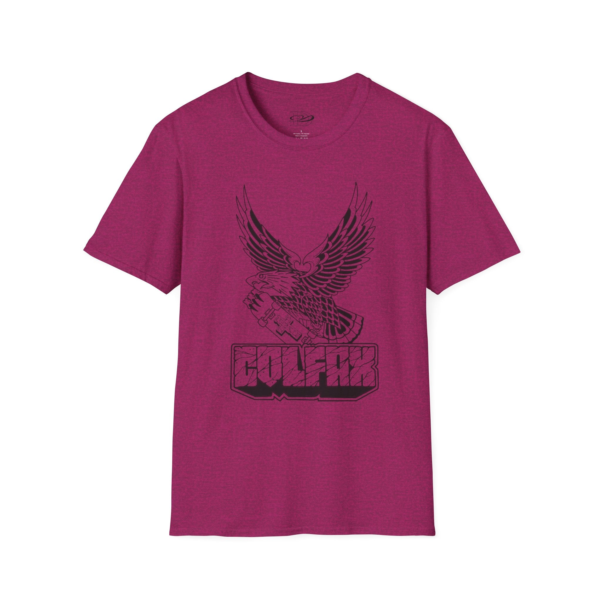 Skating Eagle Grinding on Colfax Unisex Softstyle T-Shirt