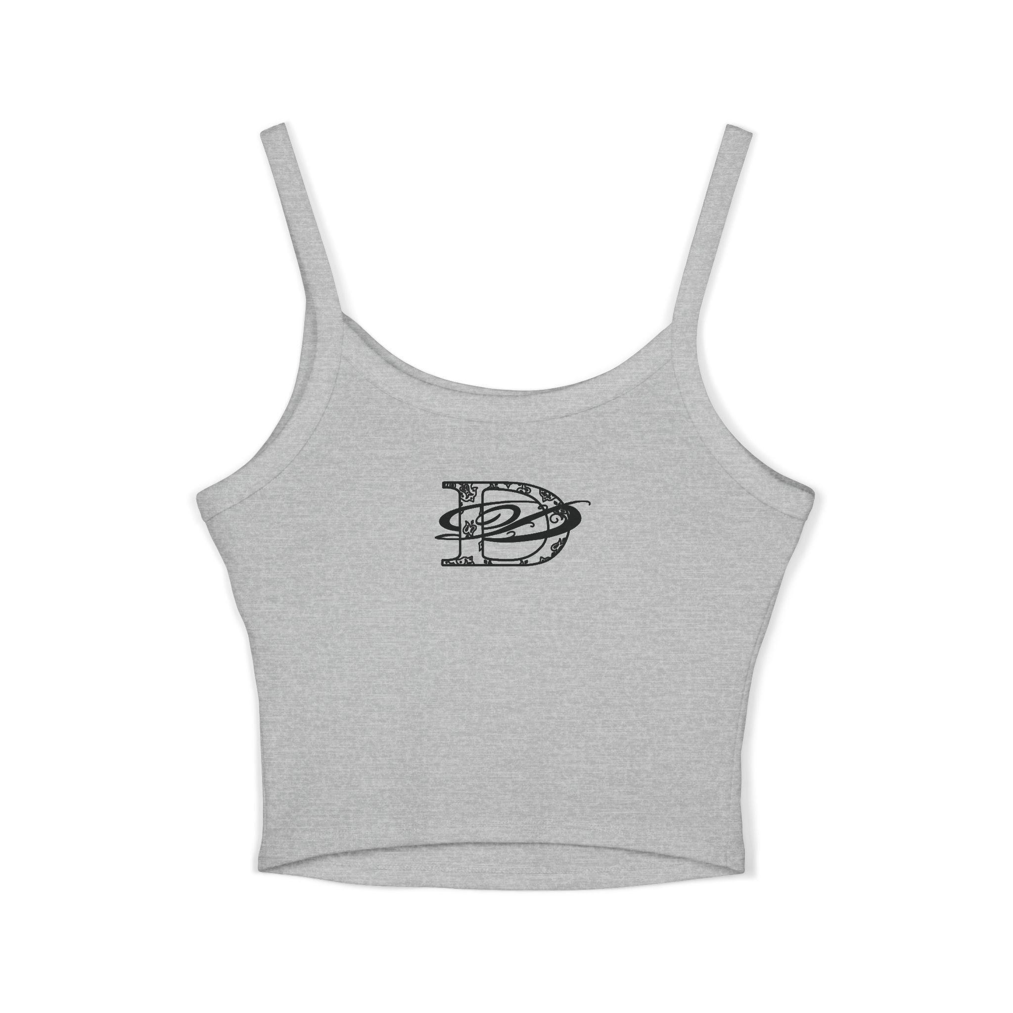 Cannabis Leaf w/DD Monogram Spaghetti Strap Tank Top