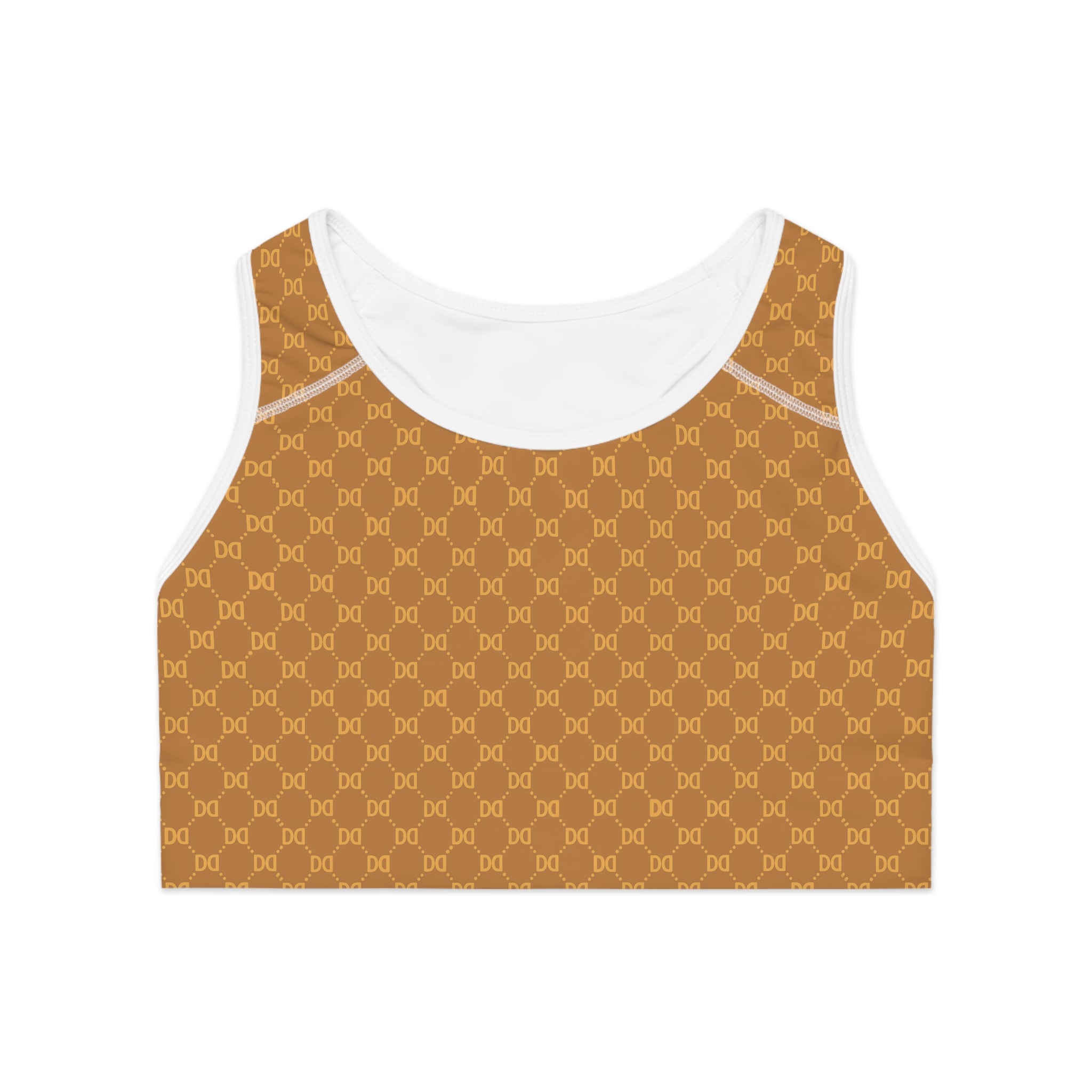 DD Monogram Pattern Sports Bra