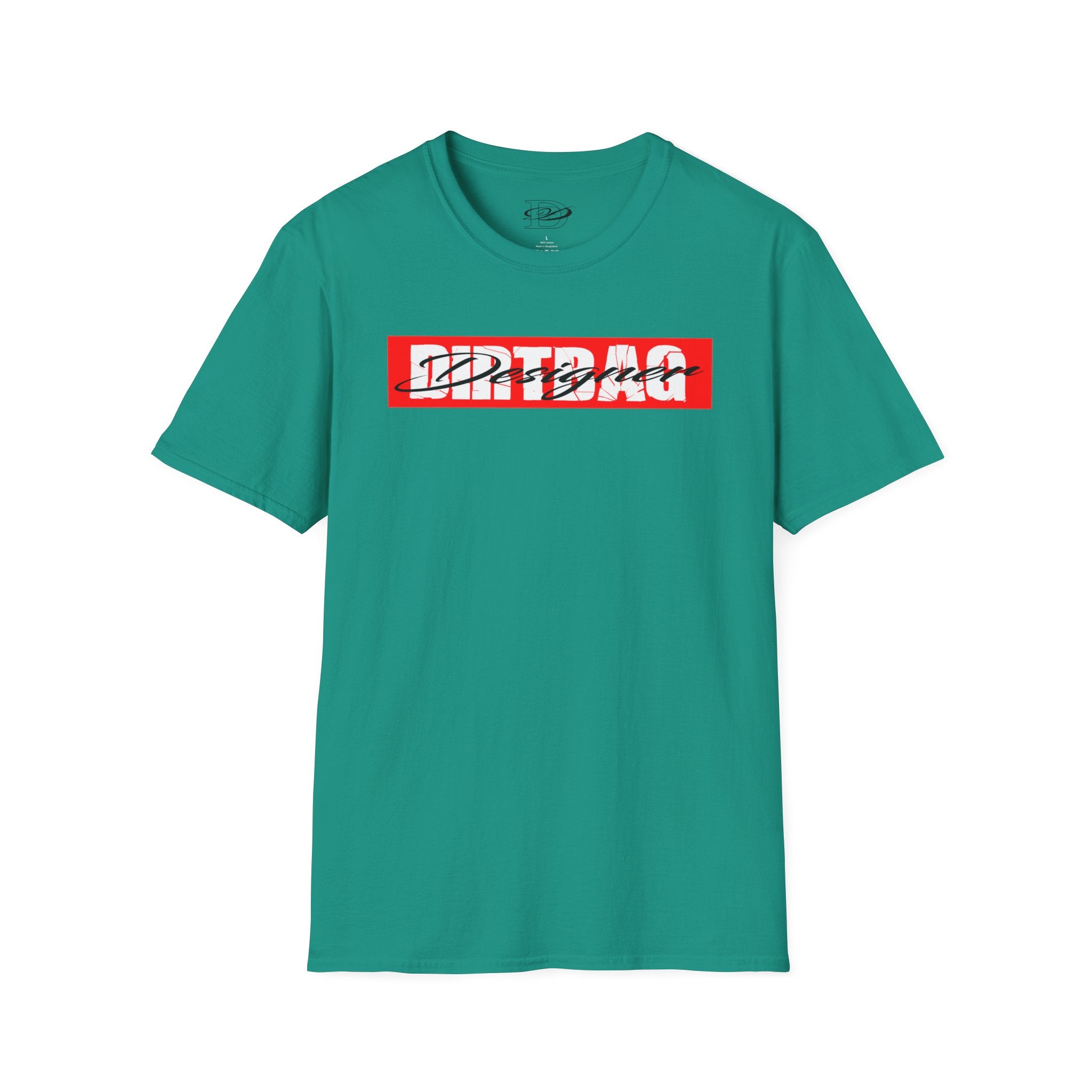 Broken Dirtbag Logo Graphic Unisex Softstyle T-Shirt, Casual Wear, Streetwear, Urban Fashion, Tattoo