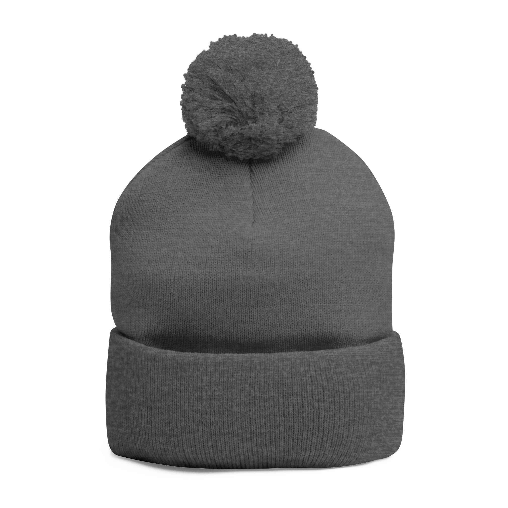 DD Bandana Logo Embroidered Pom-Pom Knit Beanie