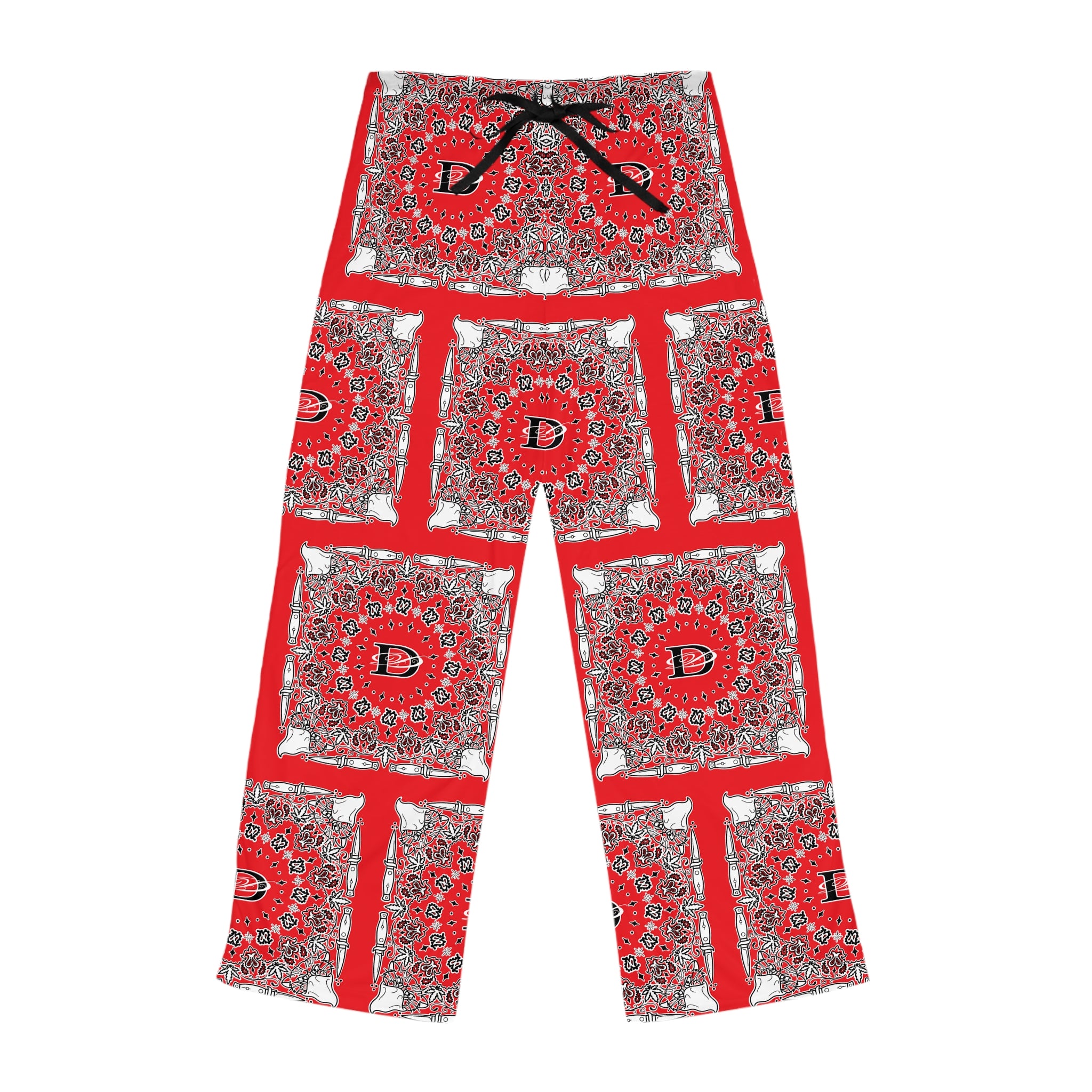 DD Custom Bandana Print Women's Pajama Pants AOP