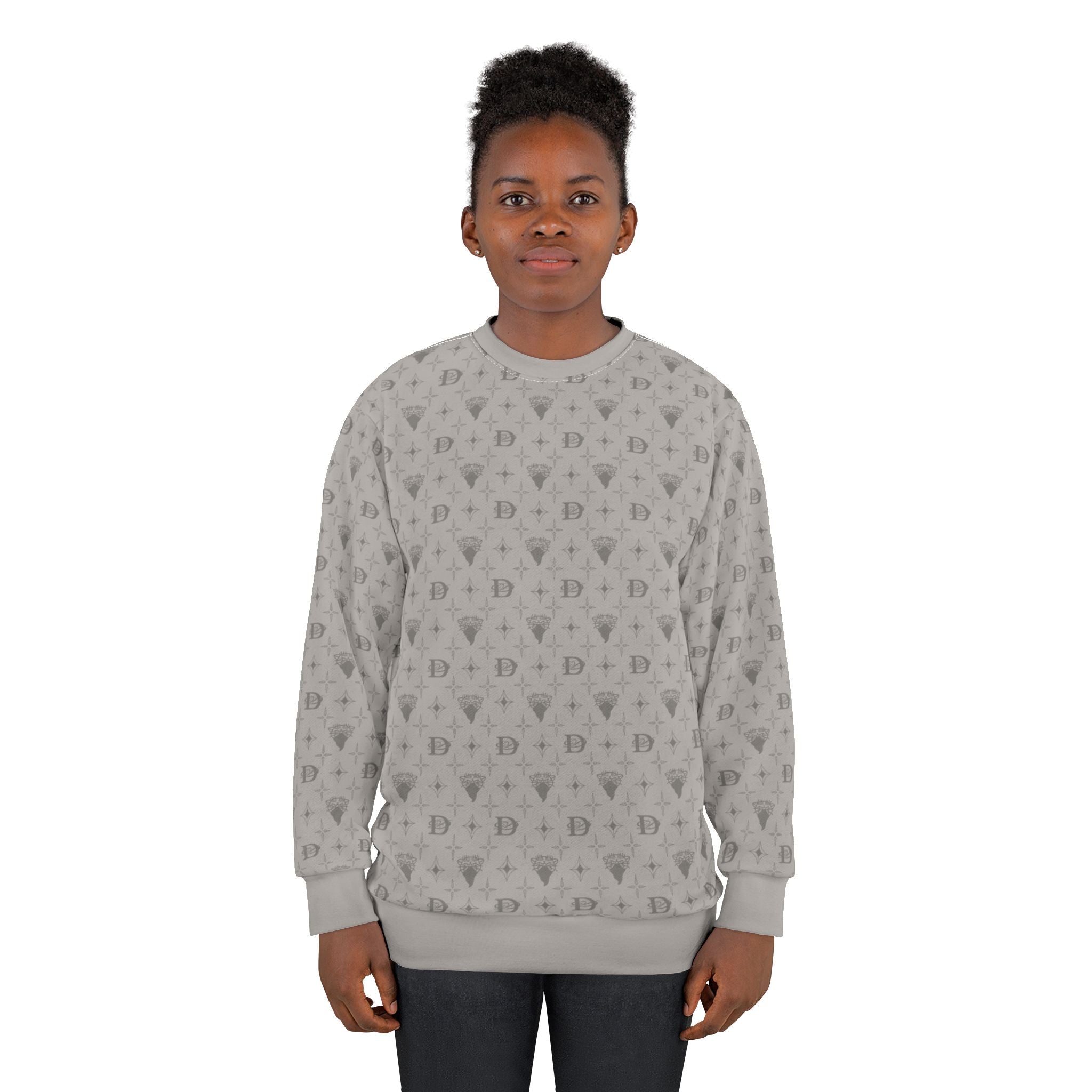 Bandito Panther Custom Monogram Print Unisex Sweatshirt AOP
