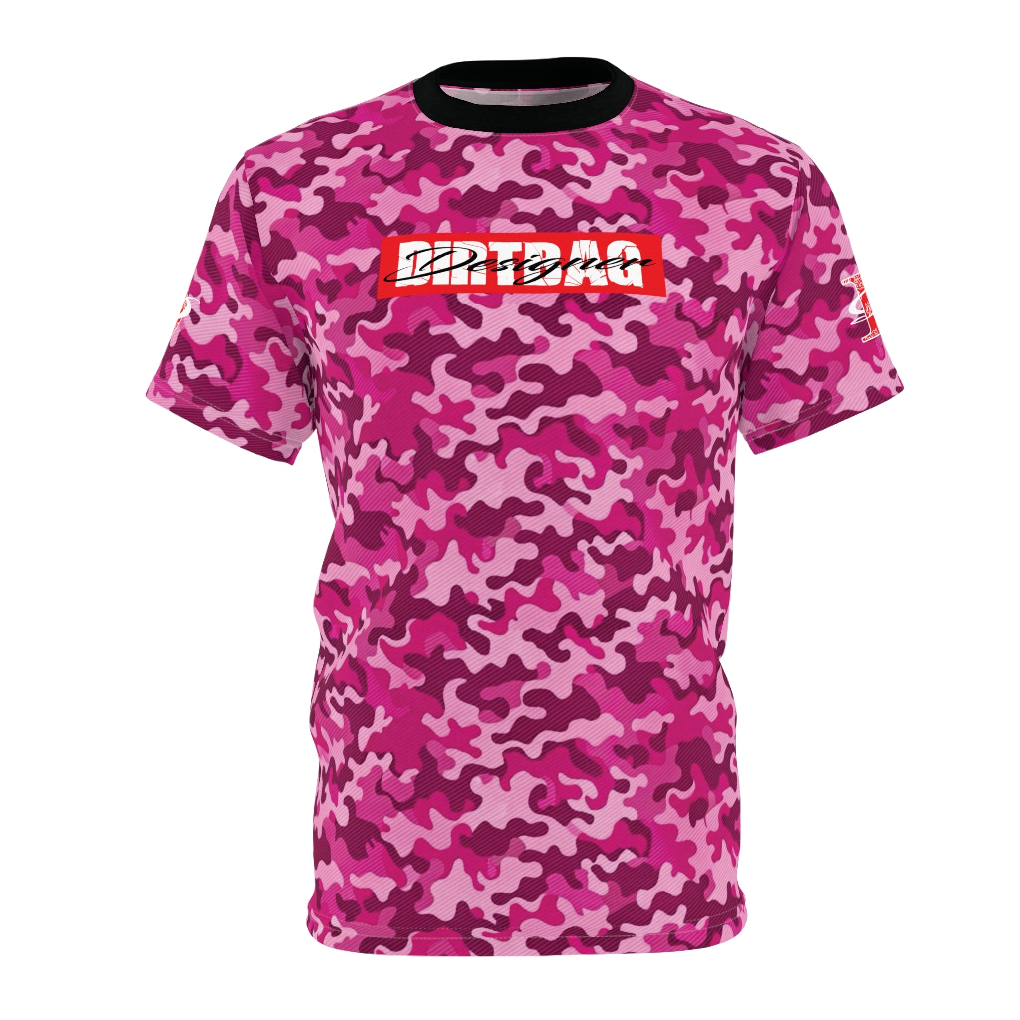 DD Box Logo Pink Camo Unisex T-Shirt AOP
