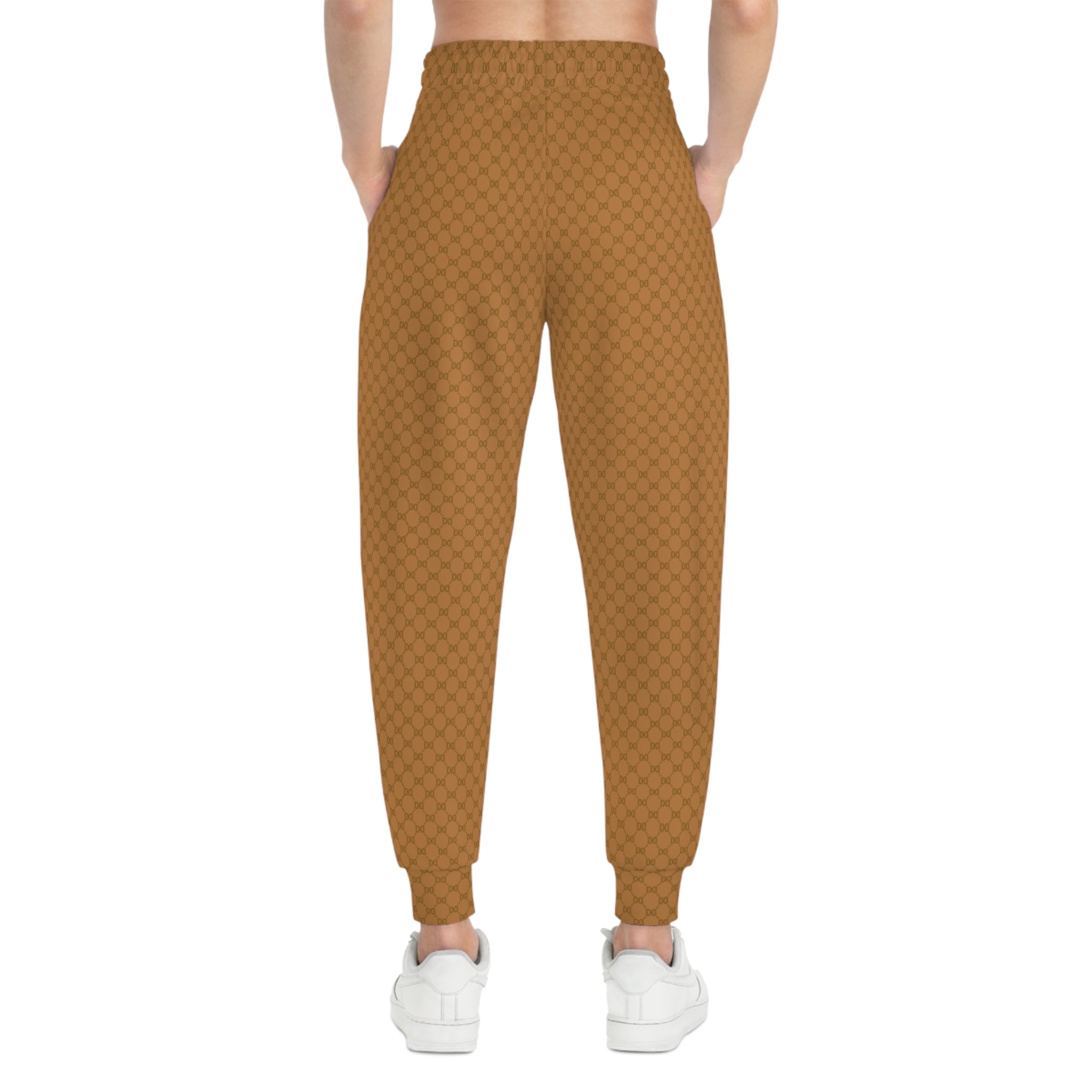 DD Custom Monogram Print Athletic Joggers AOP