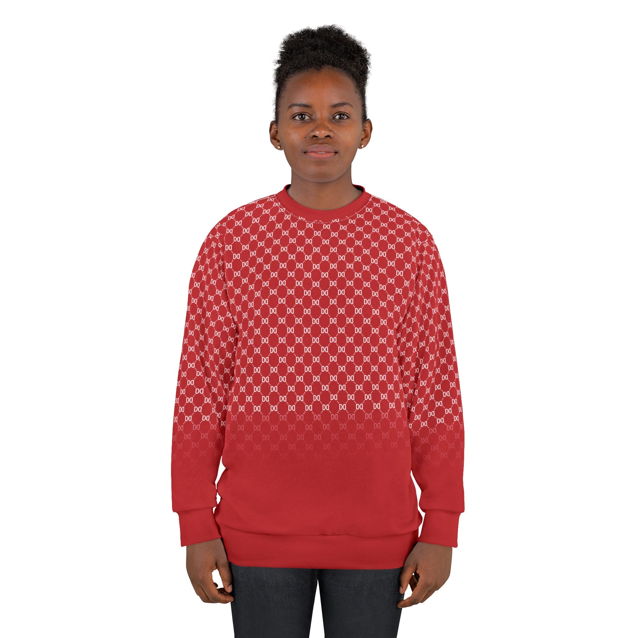 DD Fading Custom Monogram Pattern Unisex Sweatshirt AOP