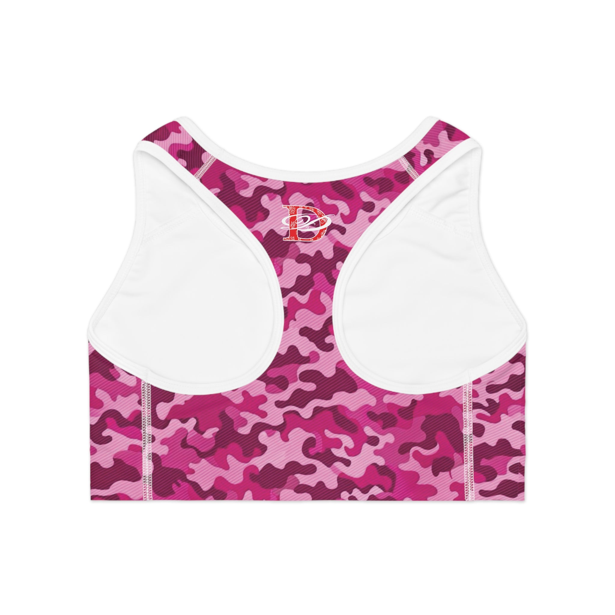Bandito Panther Pink Camo Sports Bra AOP