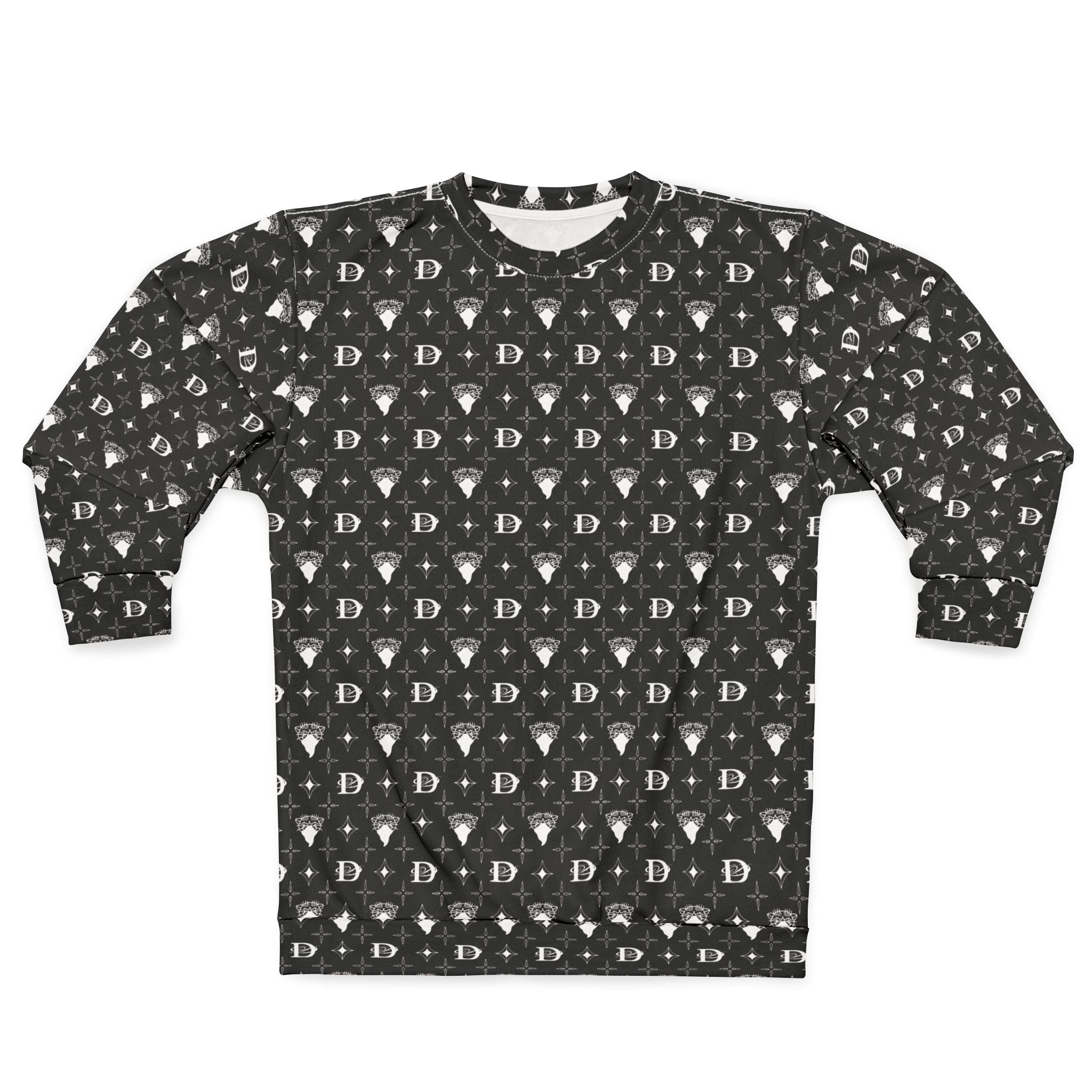 Bandito Panther Custom Monogram Print Unisex Sweatshirt AOP