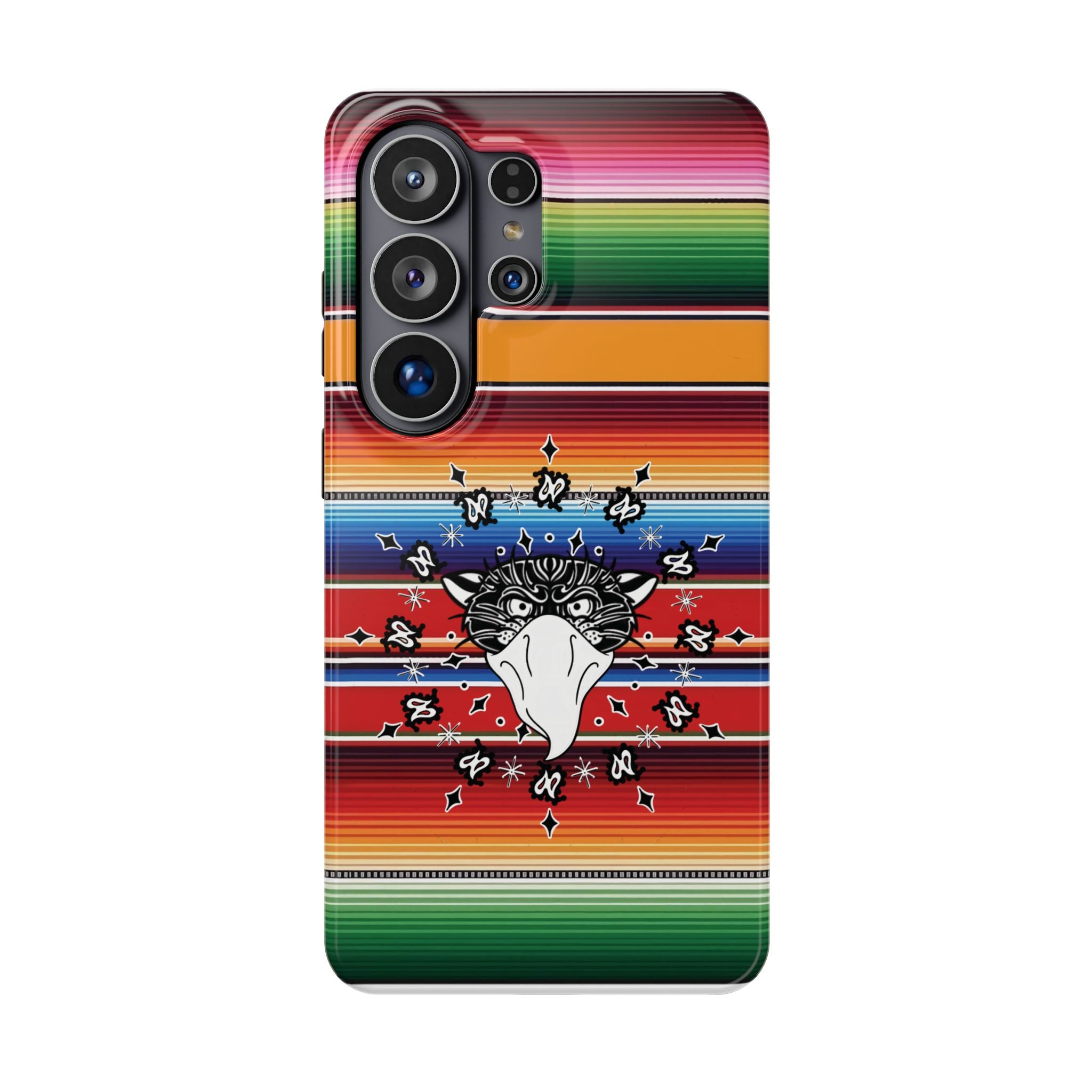 Serape Bandito Panther Paisley Design Magnetic Tough Phone Case iPhone/Samsung