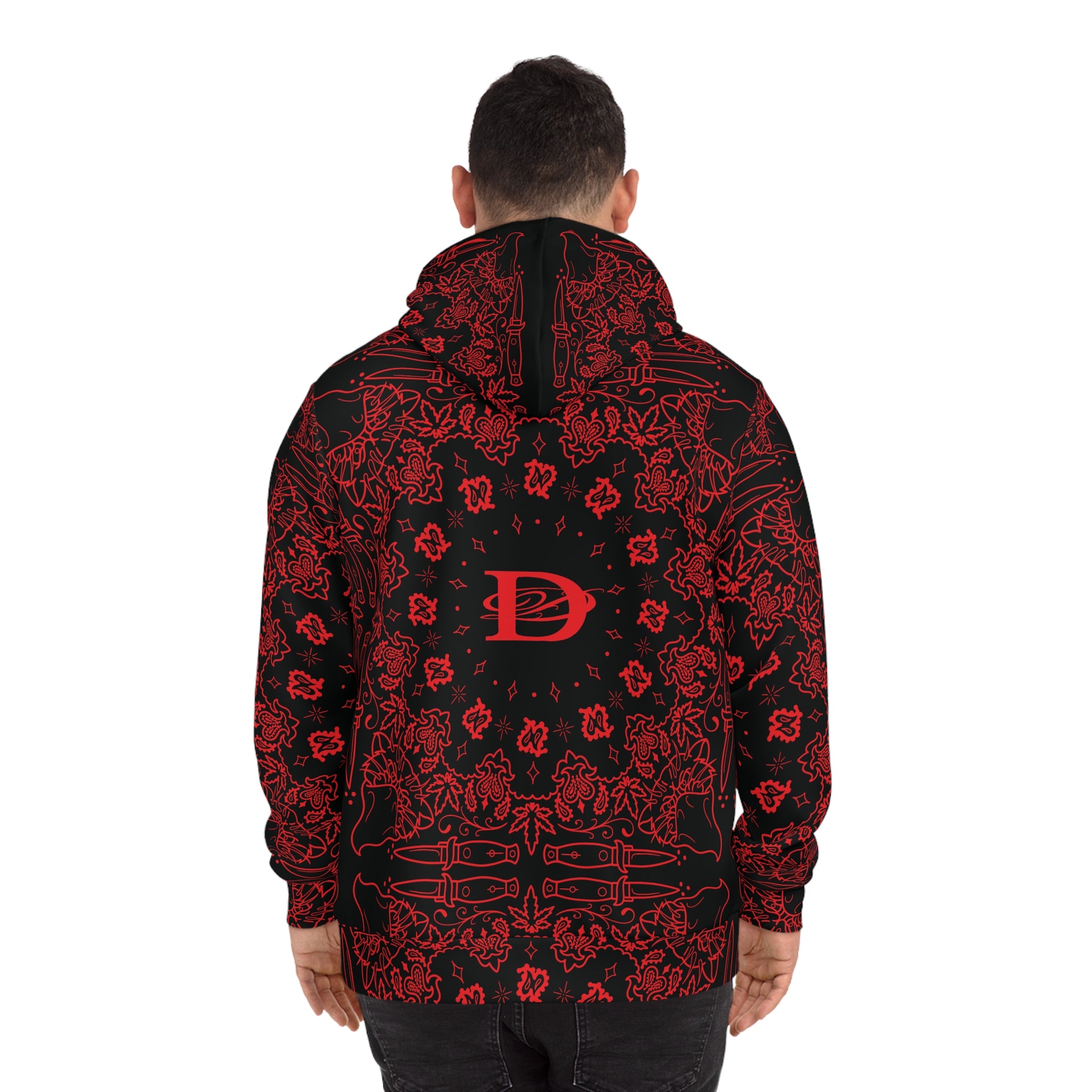 DD Custom Bandana Print Unisex Hoodie AOP