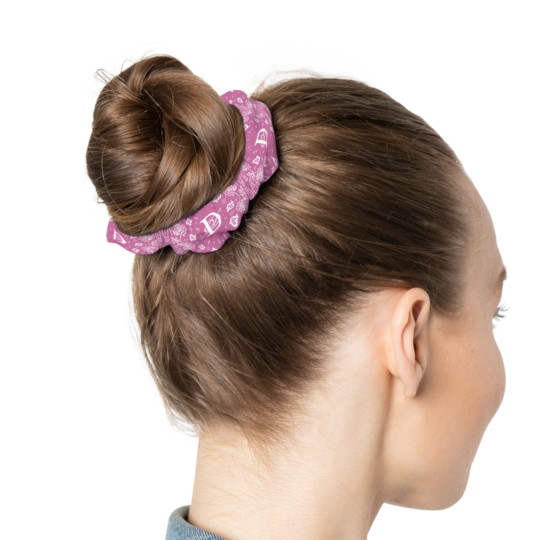 DD Custom Bandana Print Scrunchie AOP