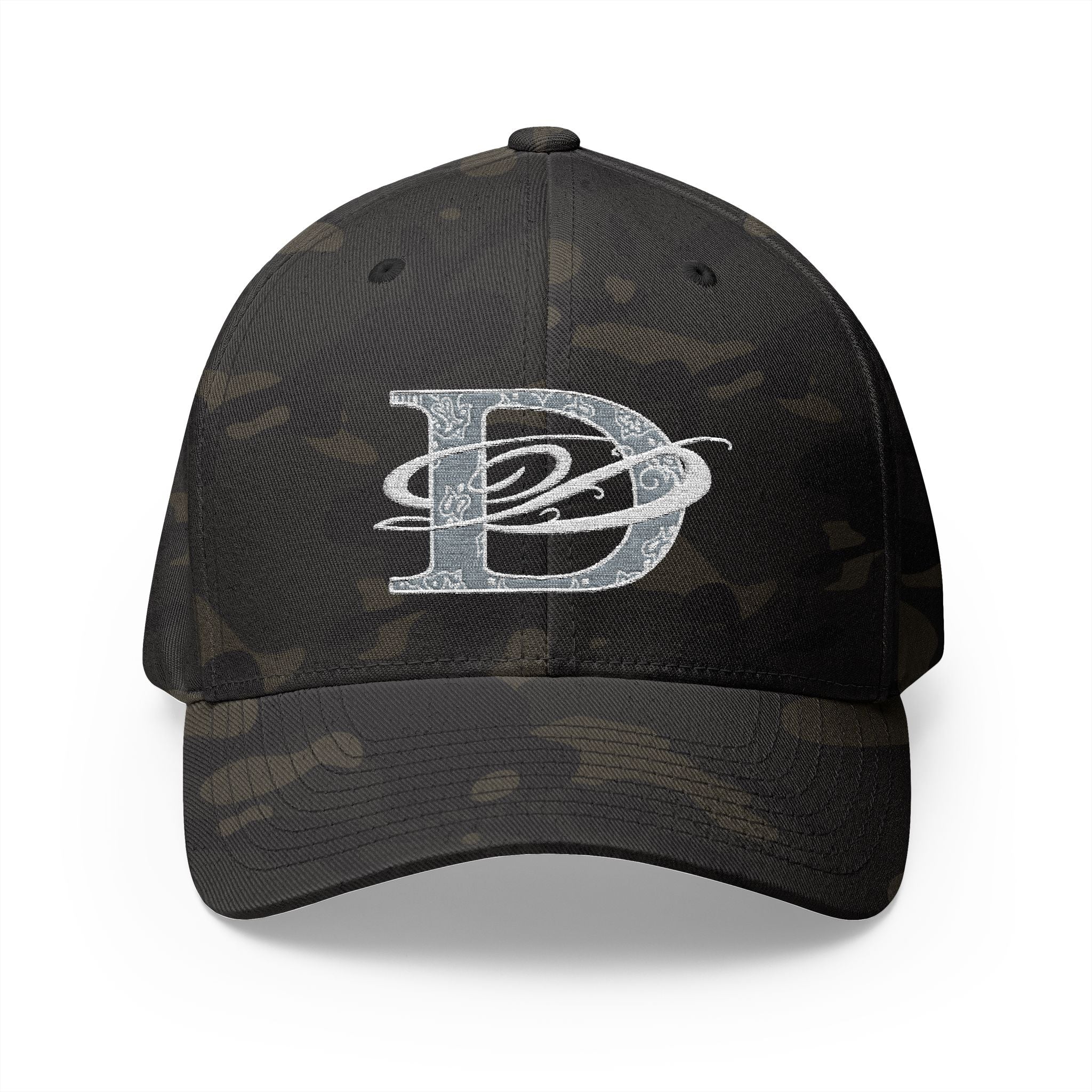 DD Bandana Logo Embroidered Closed Back Stretch Fit Cap