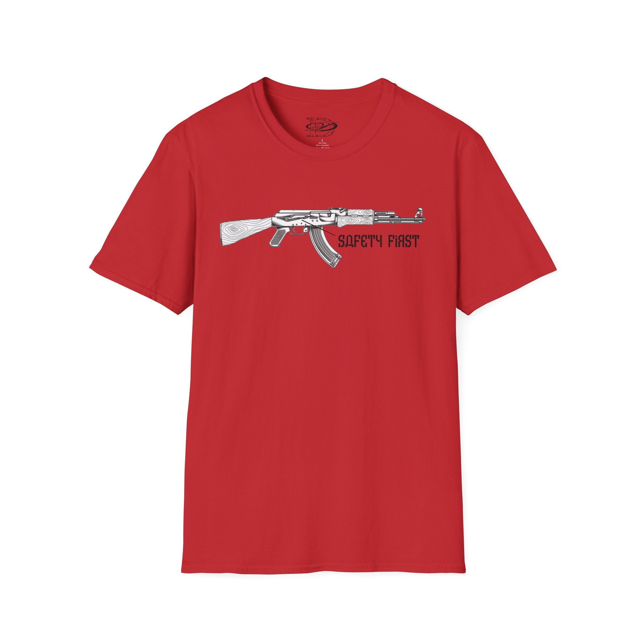 "Safety First" AK-47 Unisex Softstyle T-Shirt