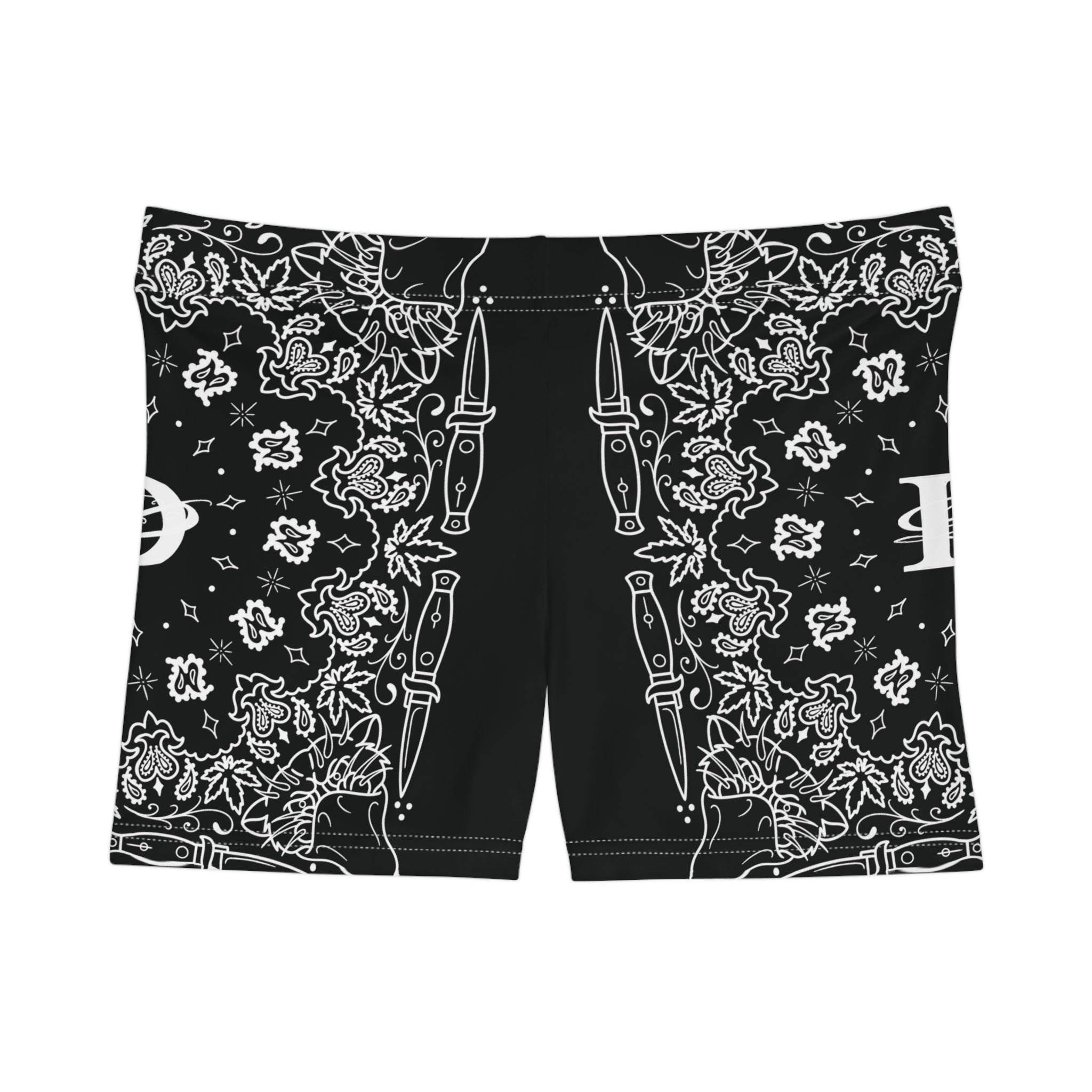 Custom Bandana Print Women's Shorts AOP