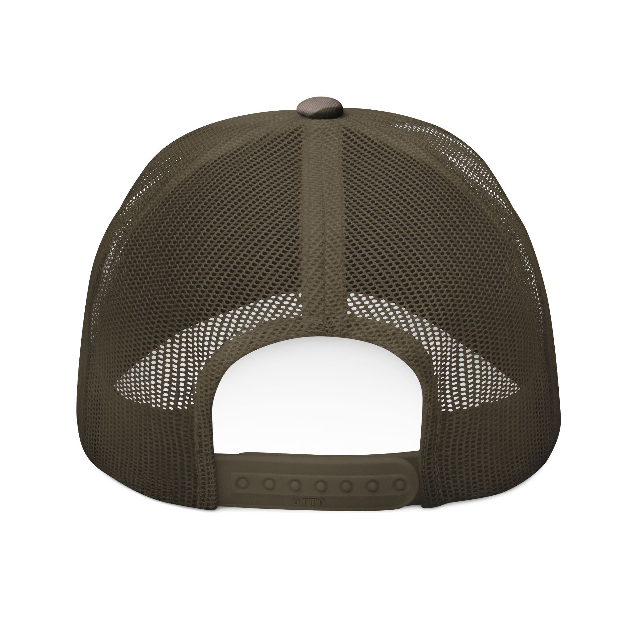 Camouflage Trucker Hat with Embroidered DD Box Logo