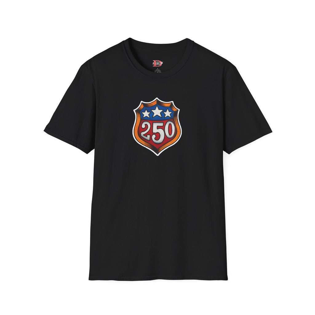 250th Anniversery Shield Tattoo Unisex Softstyle T-Shirt