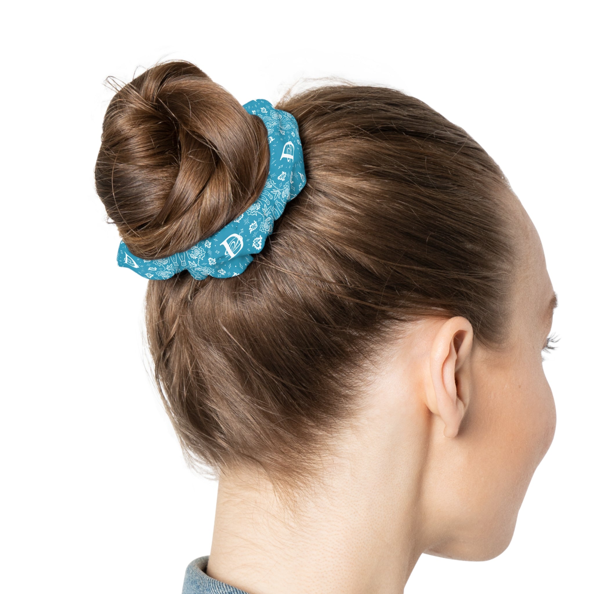 DD Custom Bandana Print Scrunchie AOP