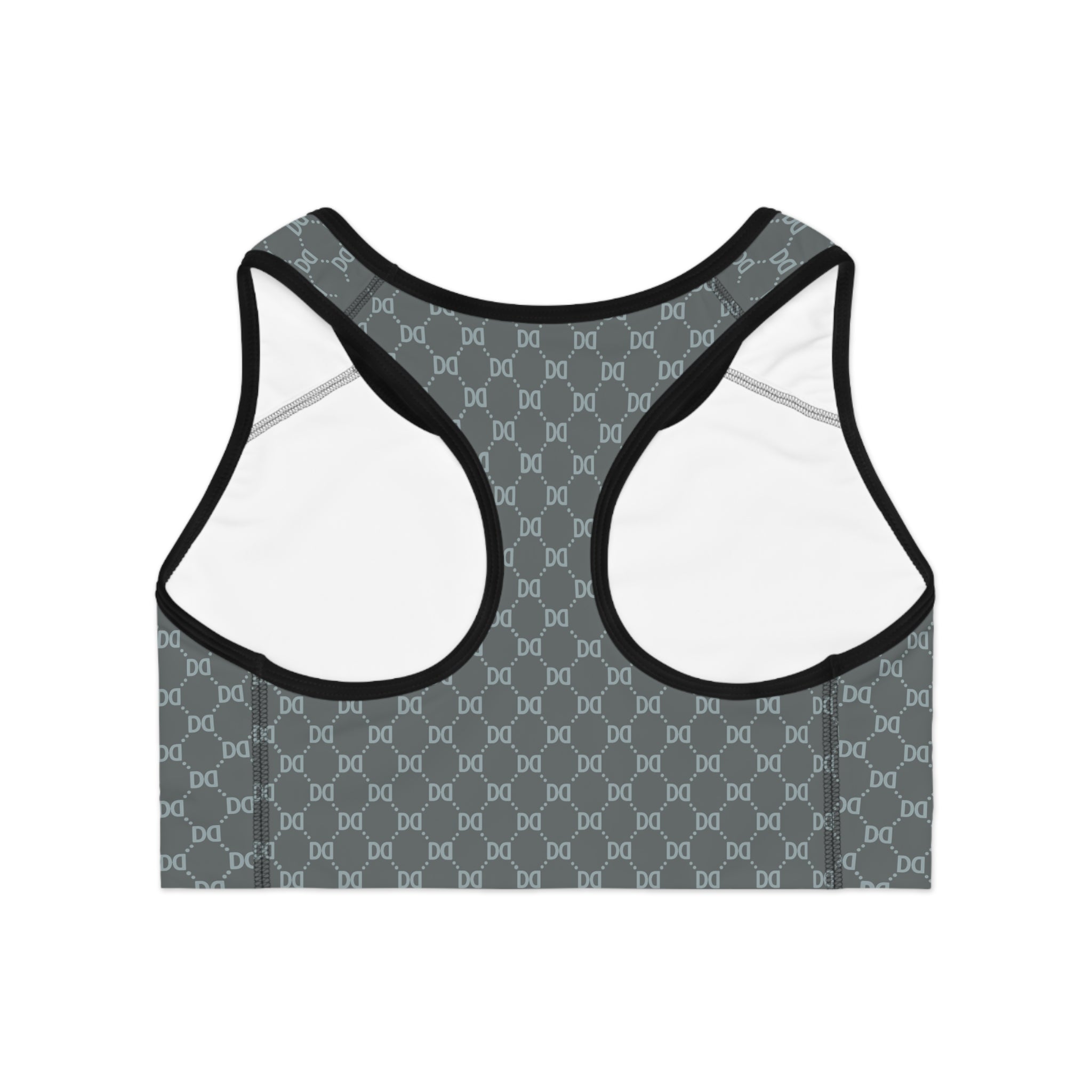 DD Monogram Pattern Sports Bra AOP