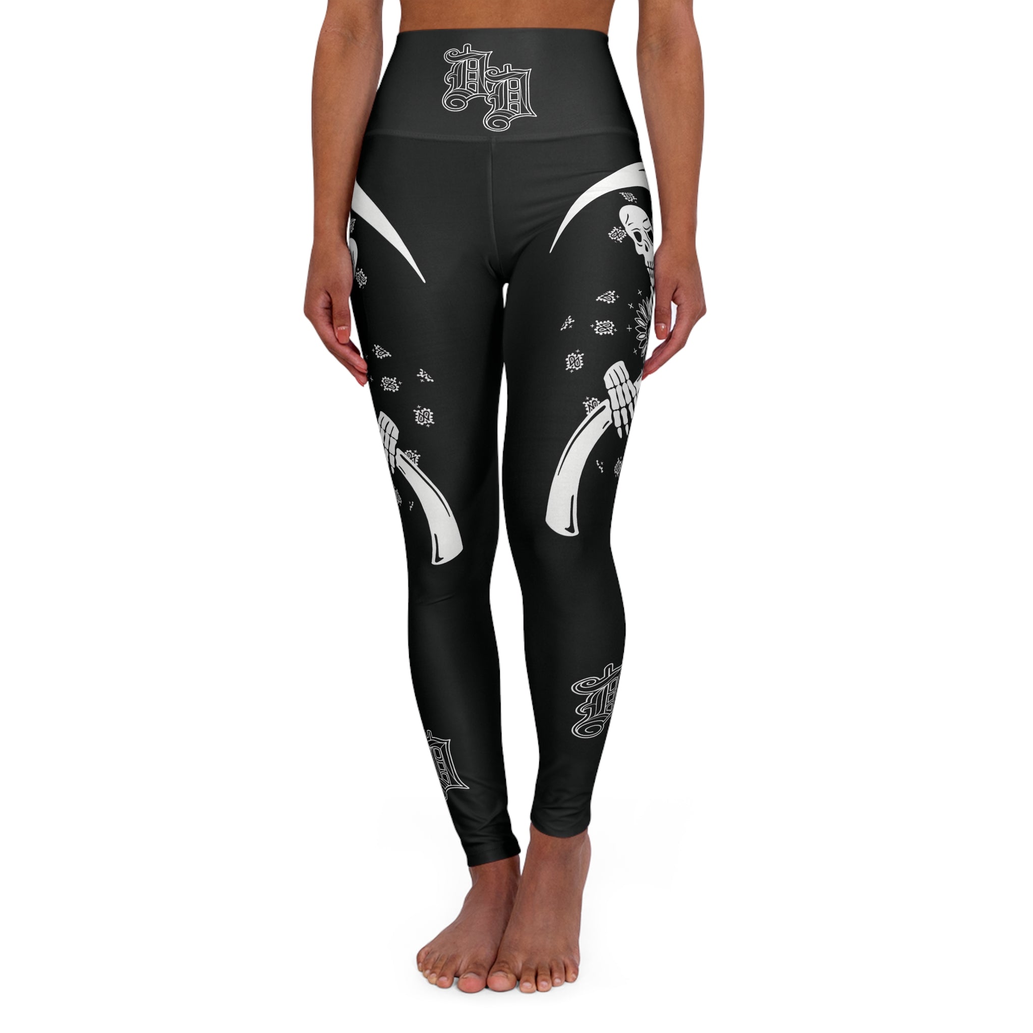 DD Monogram Reaper High Waisted Leggings AOP