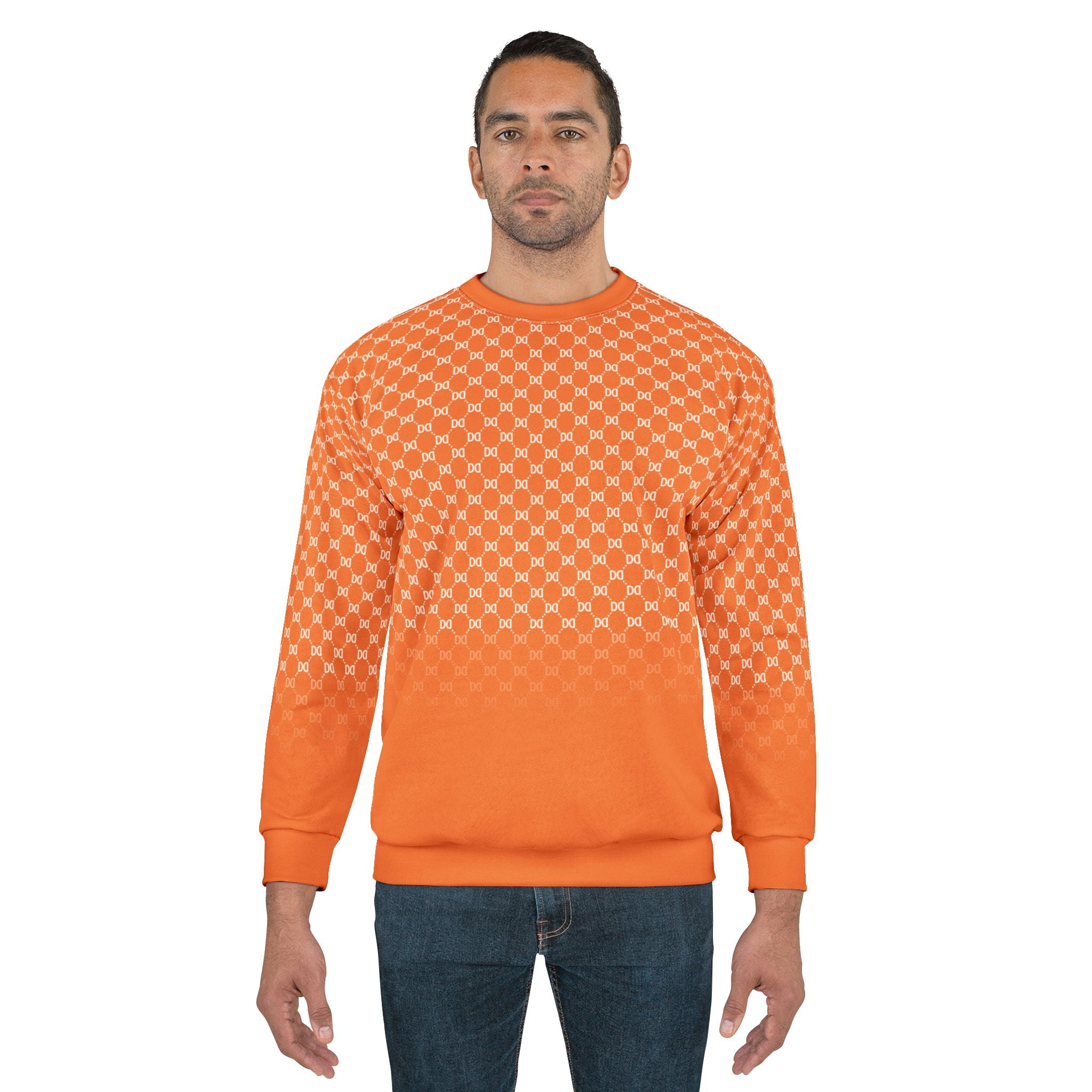 DD Fading Custom Monogram Pattern Unisex Sweatshirt AOP