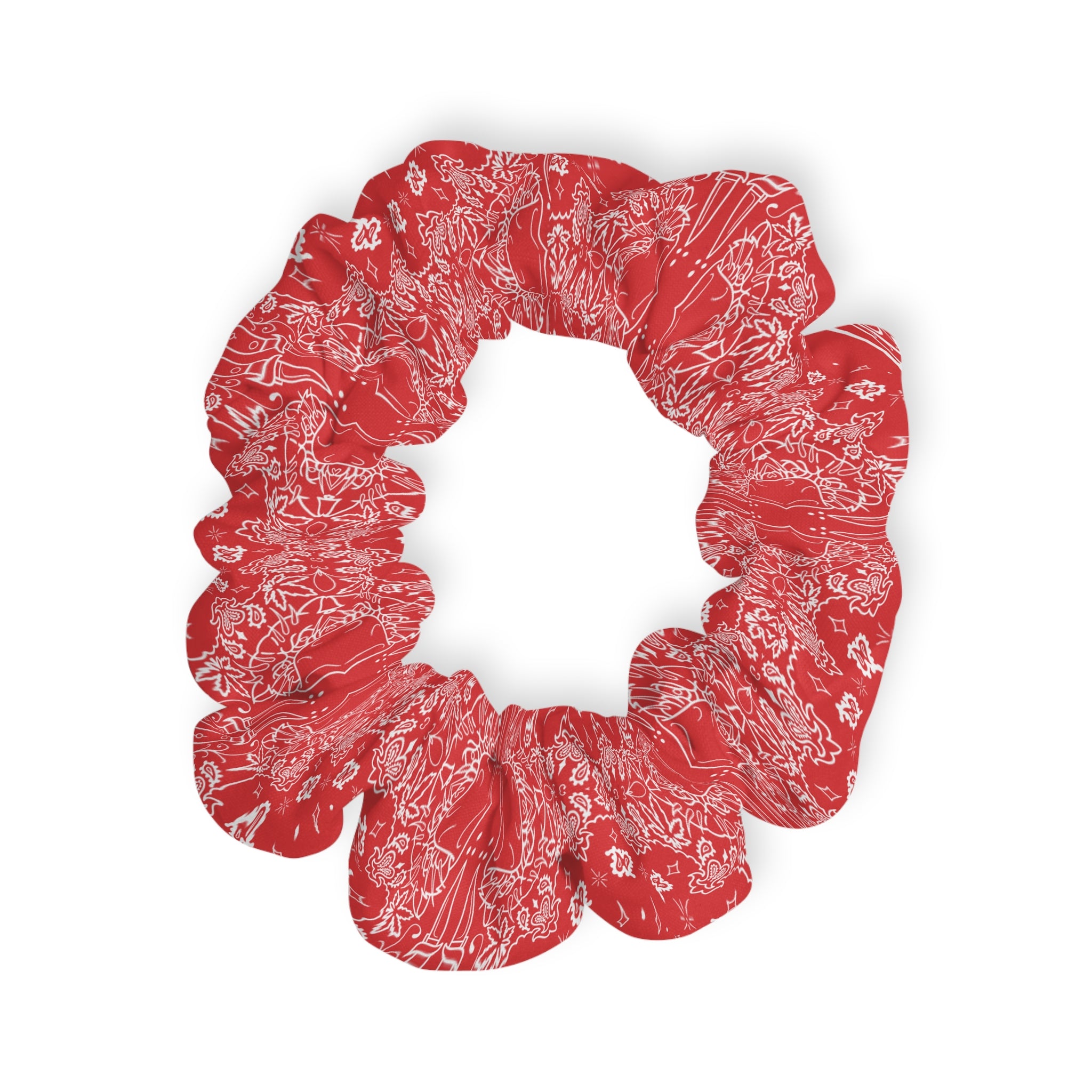 DD Custom Bandana Print Scrunchie AOP