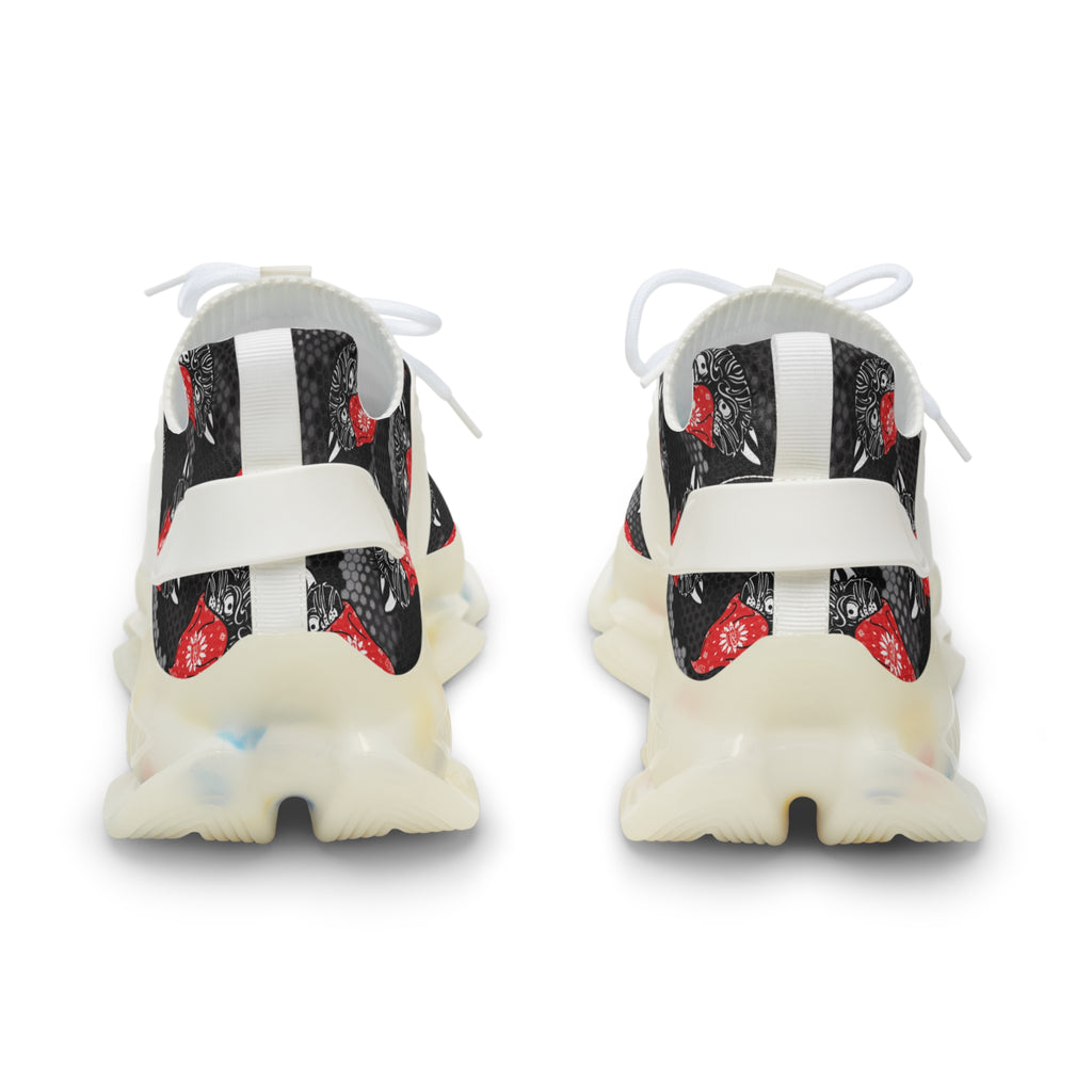 Bandito Panther Hexagon Urban Digital Camo Men's Mesh Sneakers AOP
