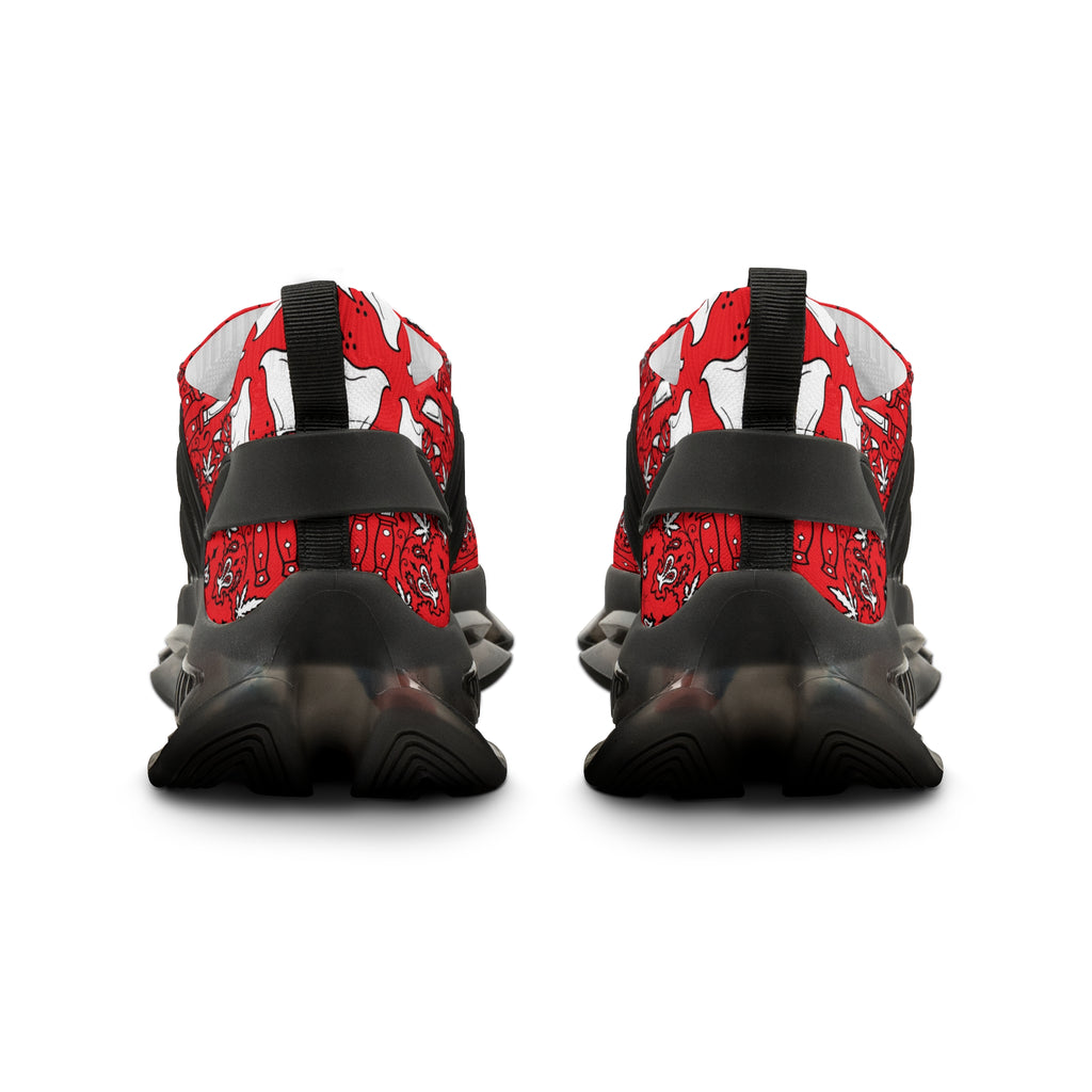DD Custom Bandana Print Men's Mesh Sneakers AOP