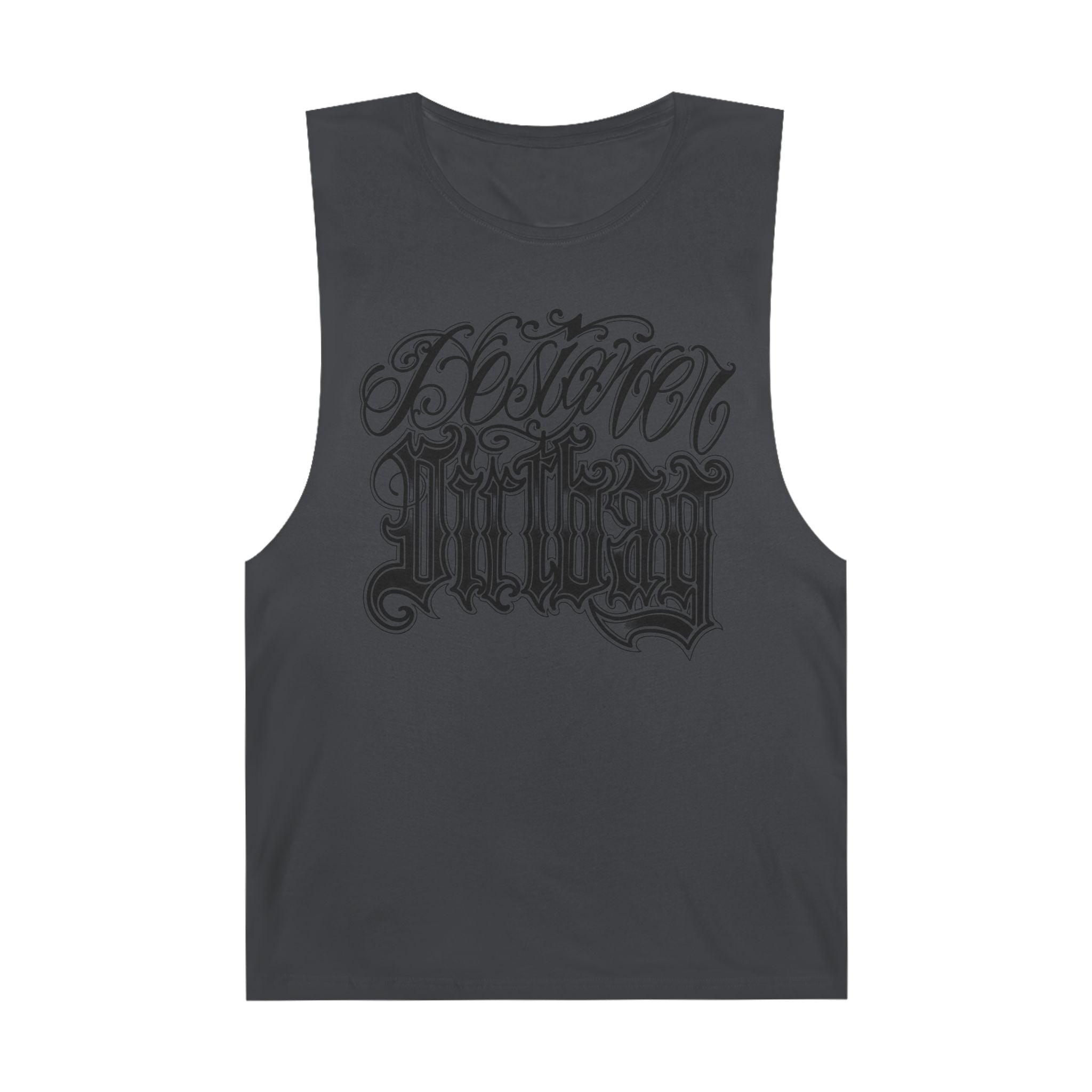 DD Custom Script Lettering w/Gothic Old English Unisex High Quality Barnard Tank