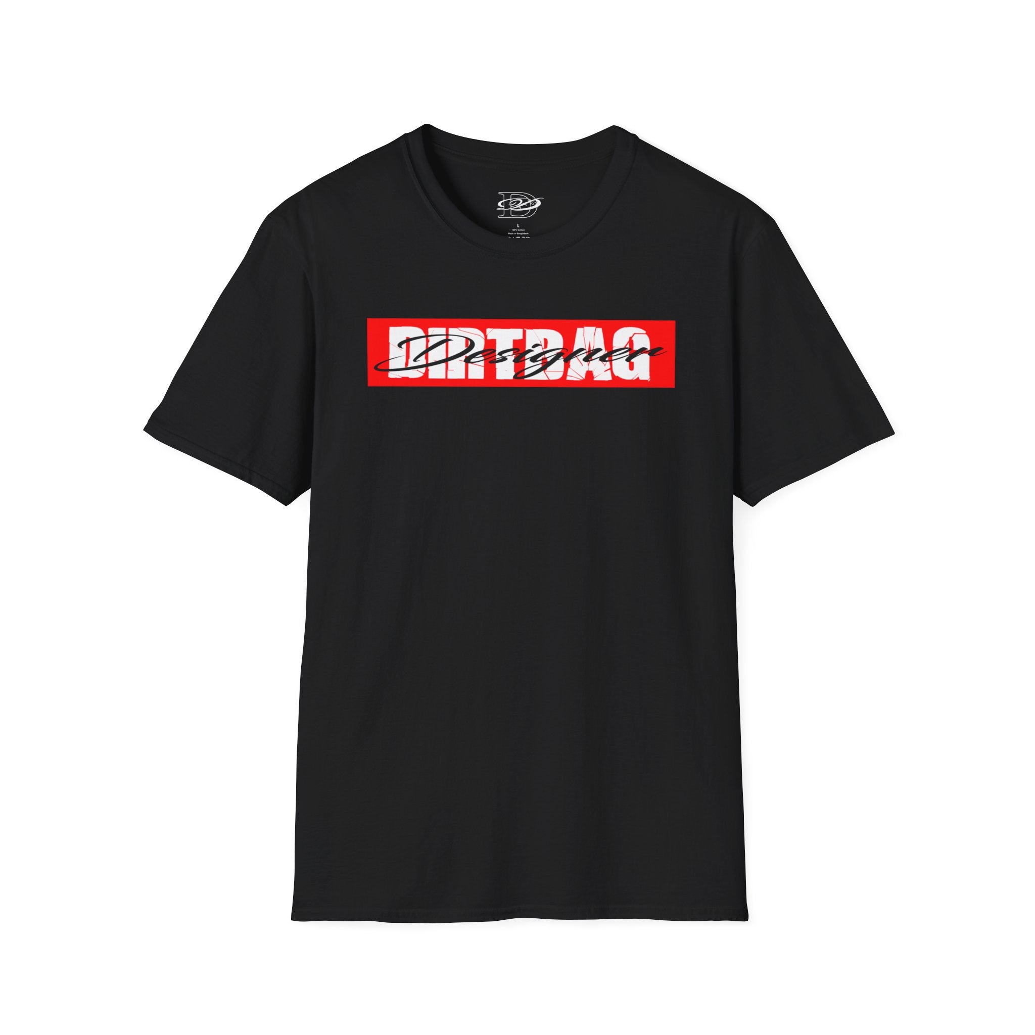 Broken Dirtbag Logo Graphic Unisex Softstyle T-Shirt, Casual Wear, Streetwear, Urban Fashion, Tattoo