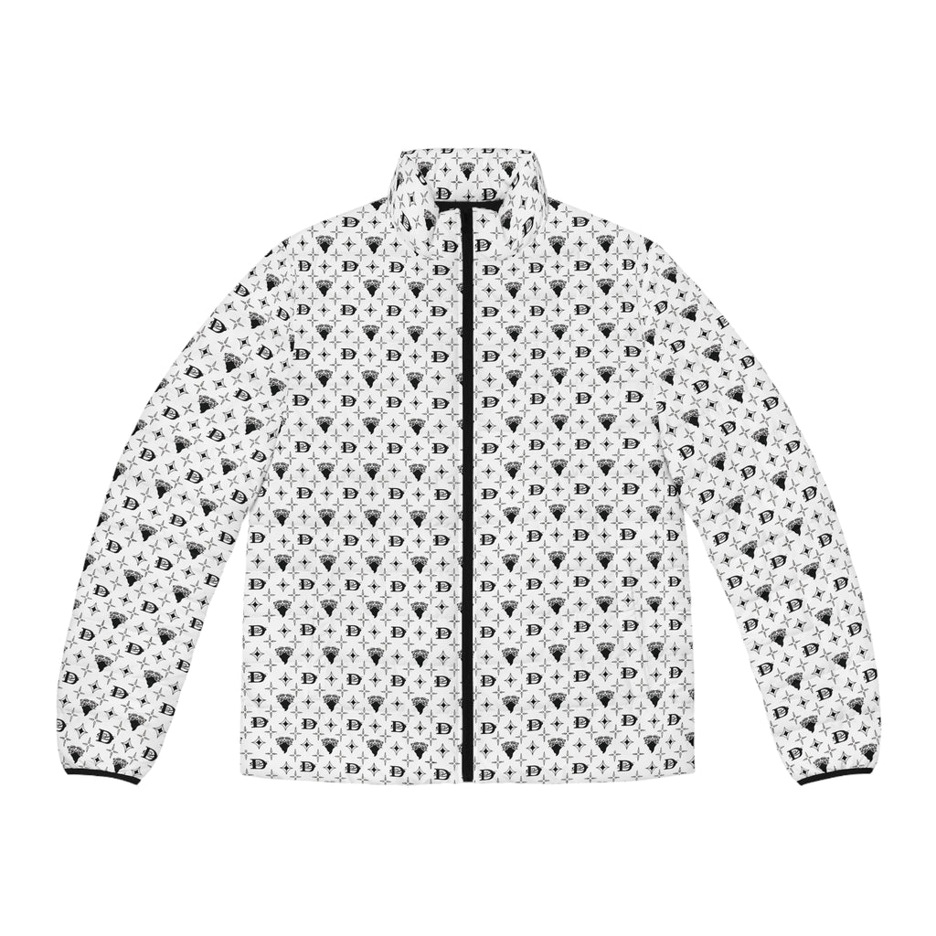 Bandito Panther Custom Monogram Print Men's Puffer Jacket Outerwear AOP