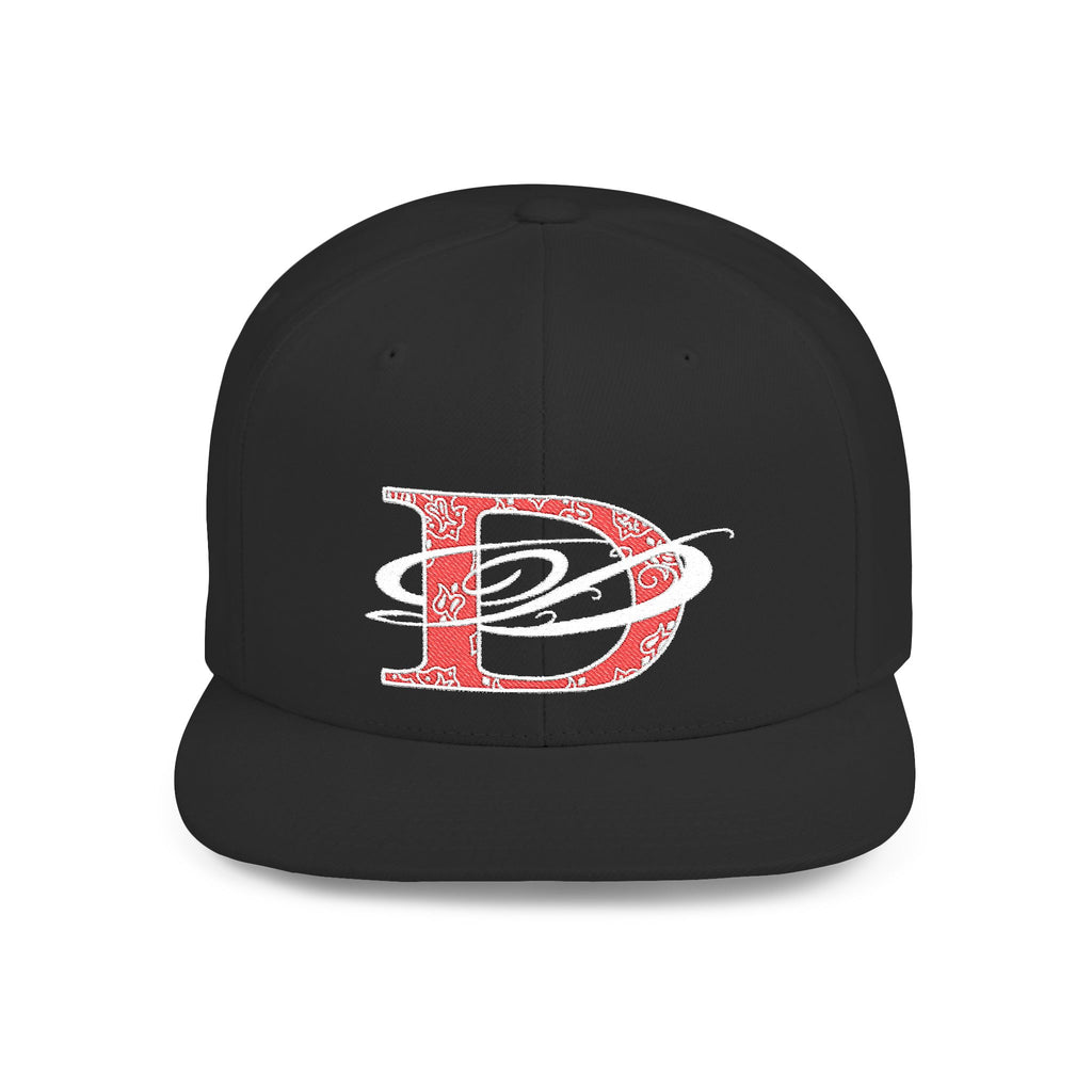 DD Bandana Logo Embroidered Flat Bill Snapback Cap