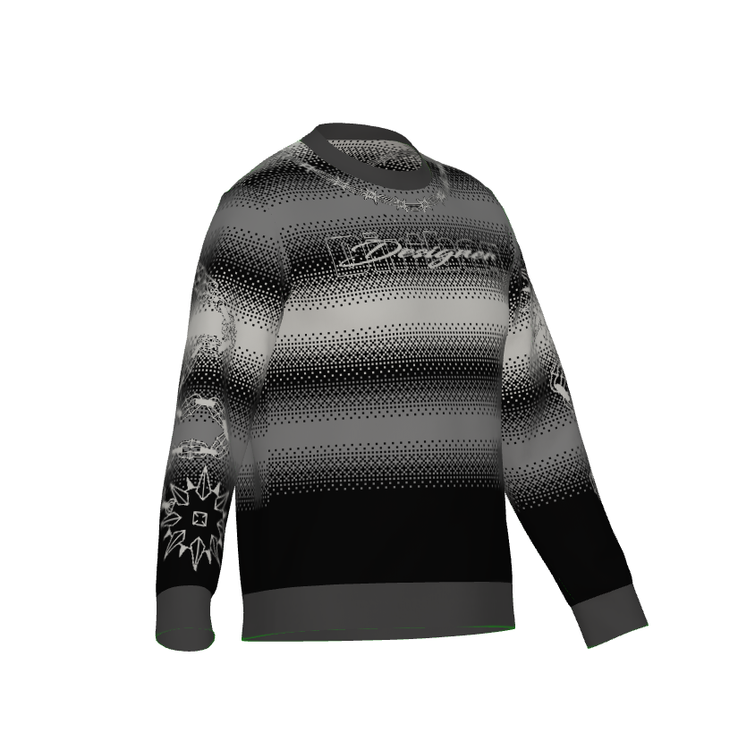 DD Serape Hombre Knitted Unisex Sweater w/ Barbed Wire and Flails