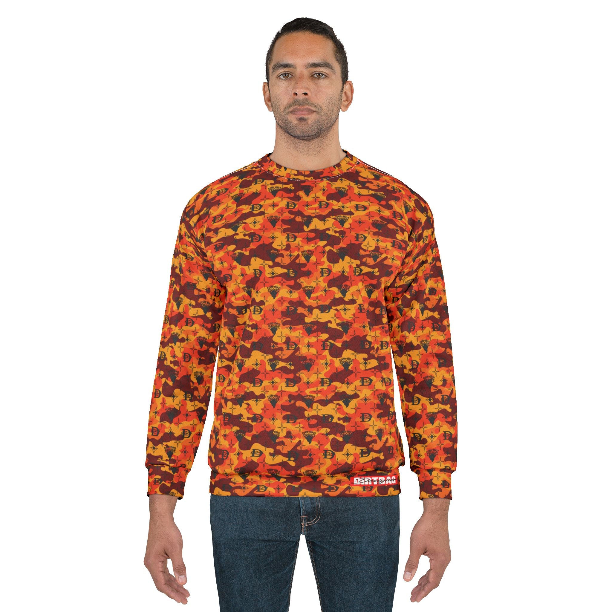 Bandito Panther Custom Monogram Print Camo Unisex Sweatshirt AOP