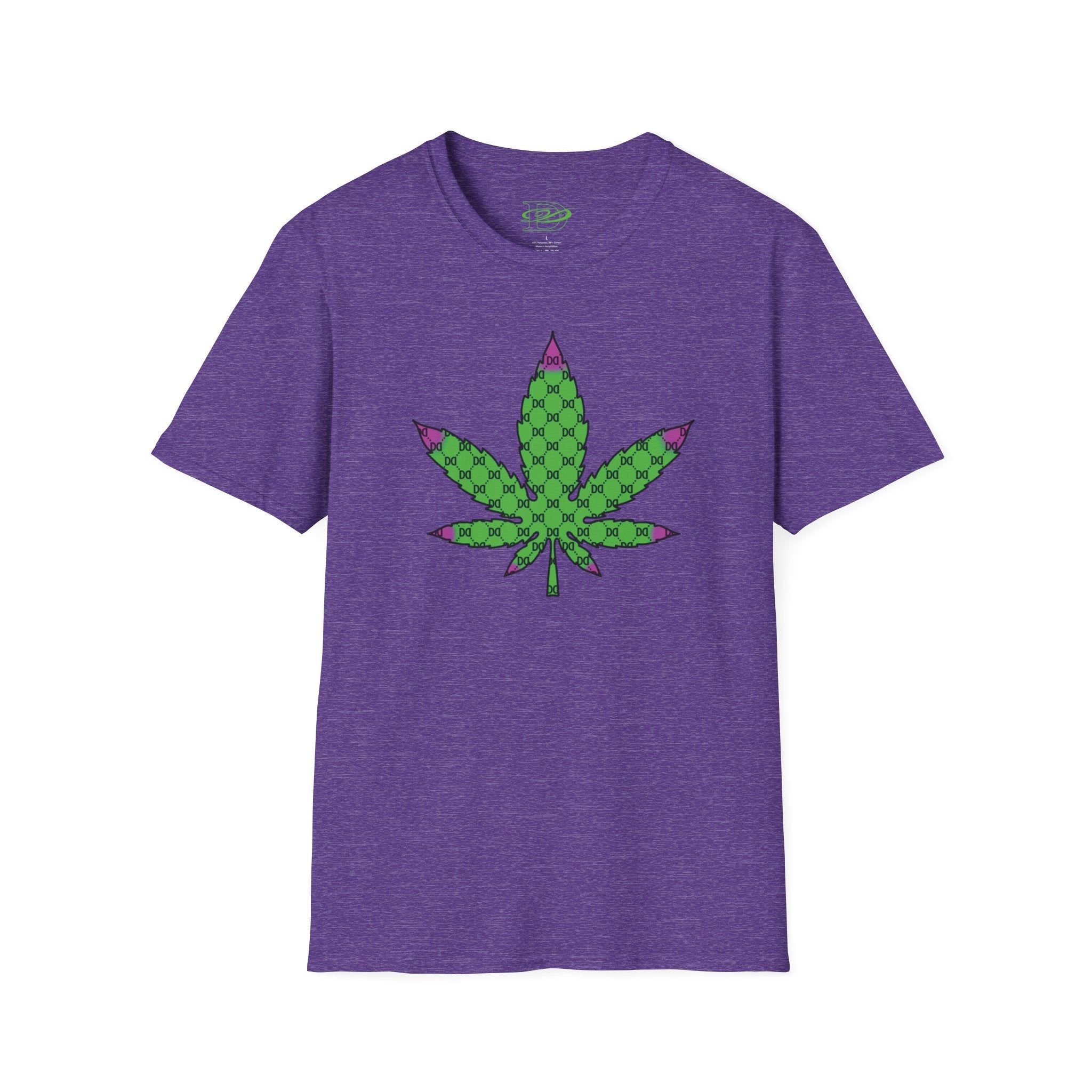 Cannabis Leaf w/the DD Monogram Unisex Softstyle T-Shirt
