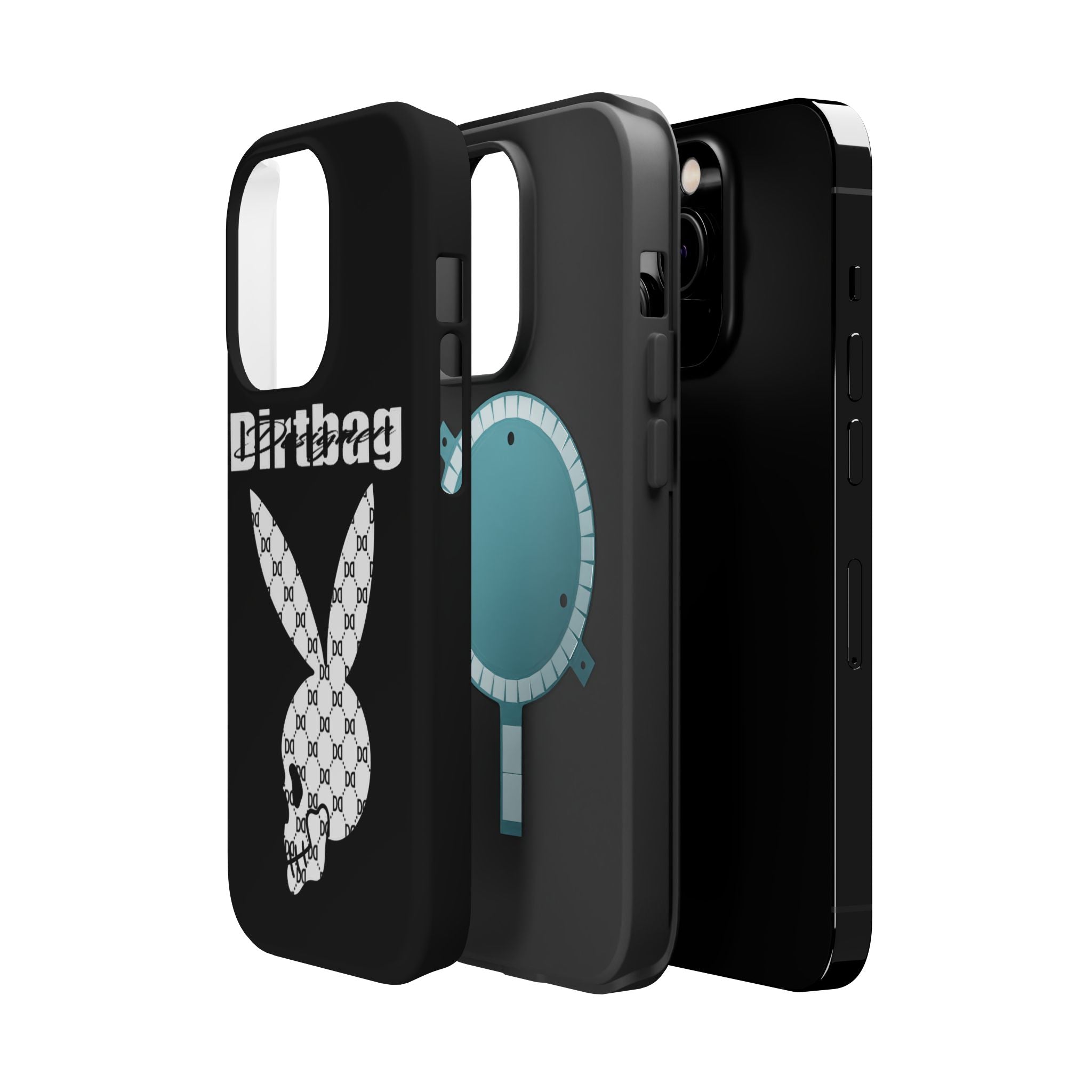 DD Monogram Bunny Skull Magnetic Phone Case