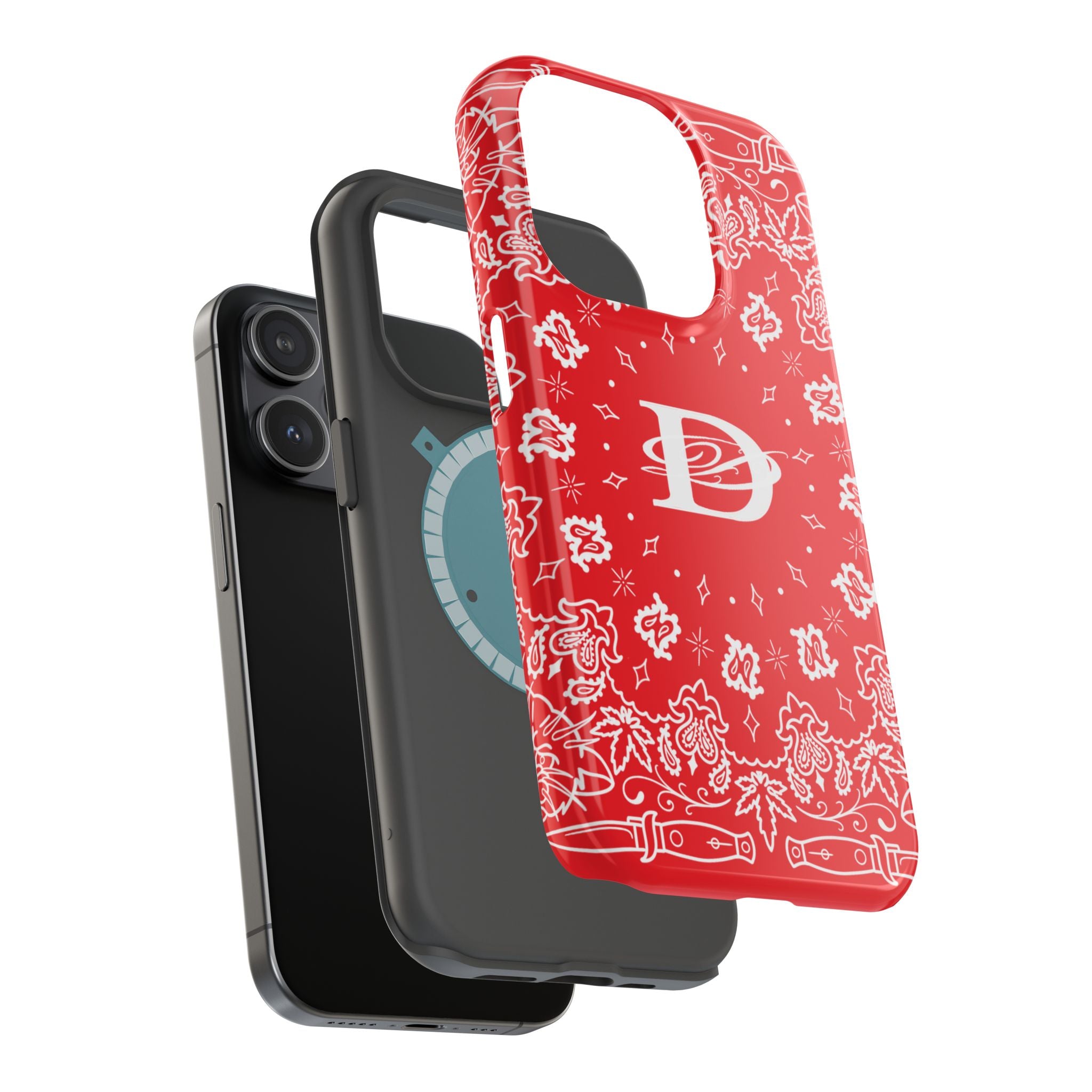 DD Custom Bandana Print Magnetic iPhone Case