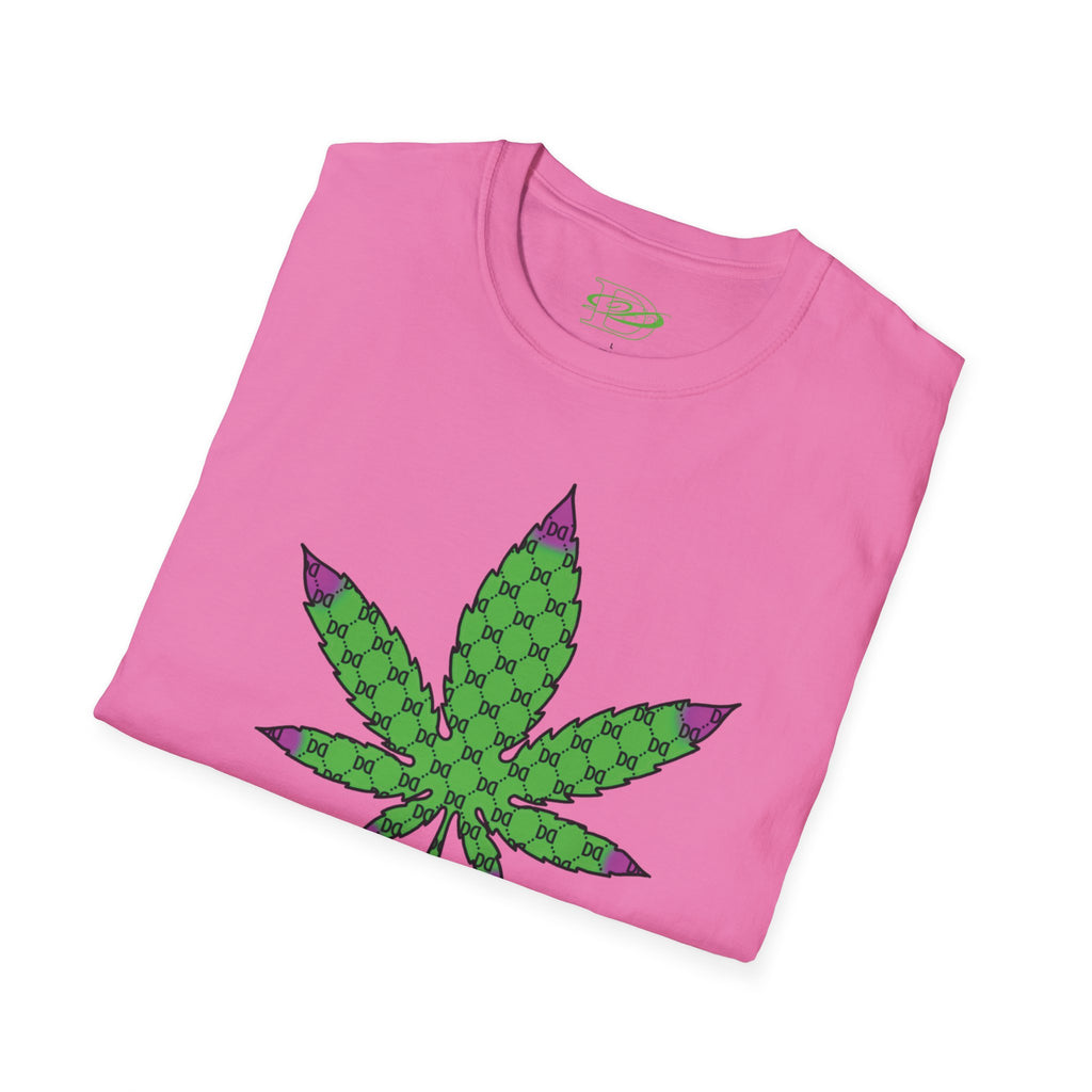 Cannabis Leaf w/the DD Monogram Unisex Softstyle T-Shirt