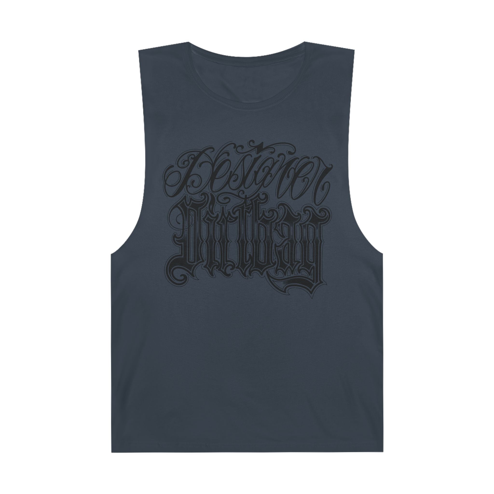 DD Custom Script Lettering w/Gothic Old English Unisex High Quality Barnard Tank