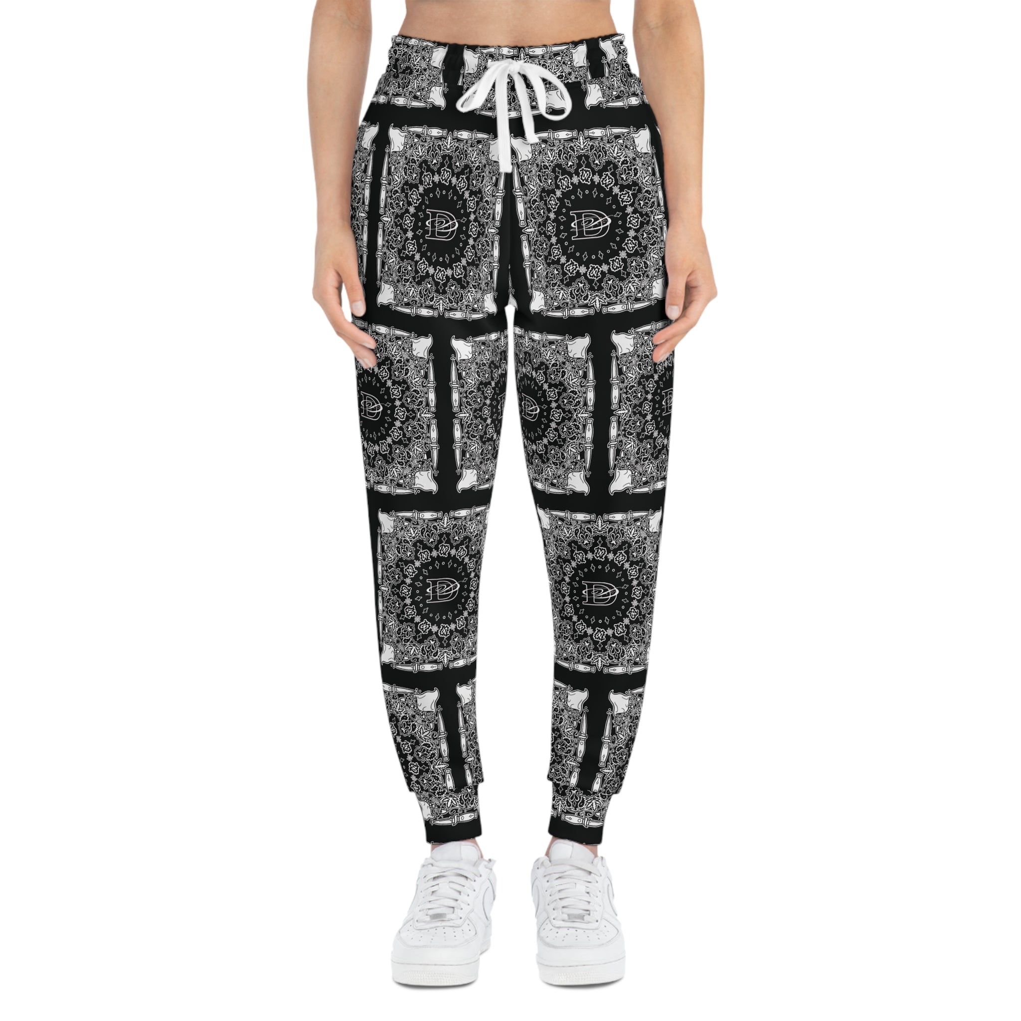 DD Custom Bandana Print Joggers AOP