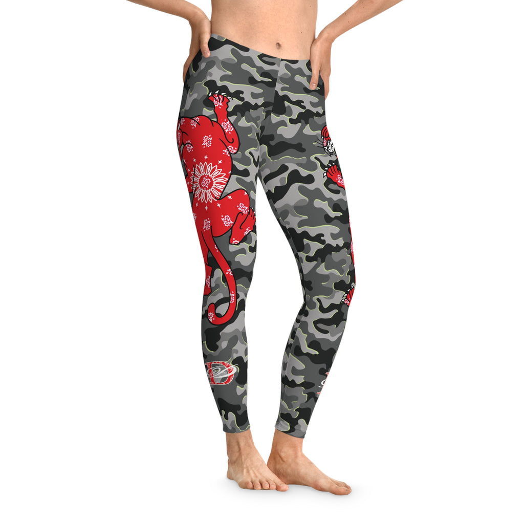 Climbing Bandana Panther Stretchy Urban Camo Leggings