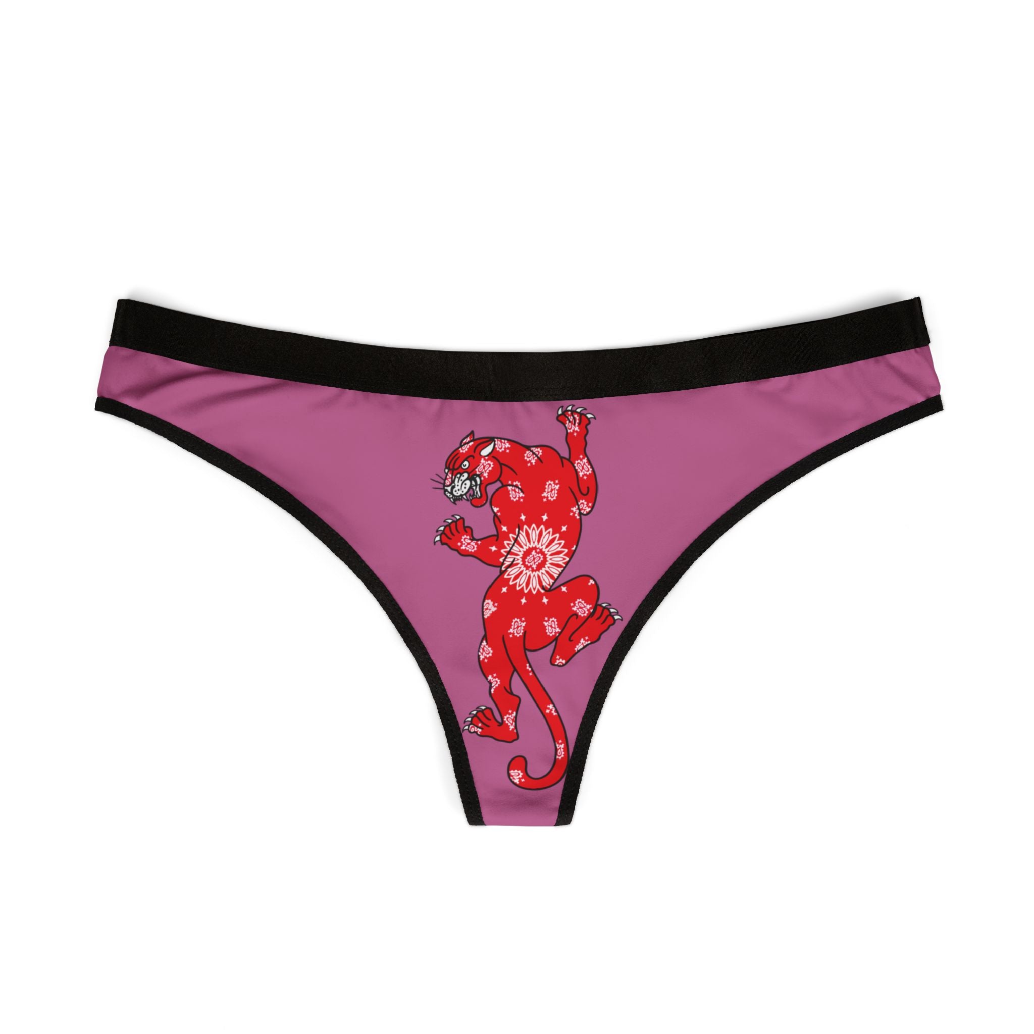 Climbing Panther w/Bandana Women's Thong Underwear | Underwear, Tattoo, Streetwear, Designer, Fashion