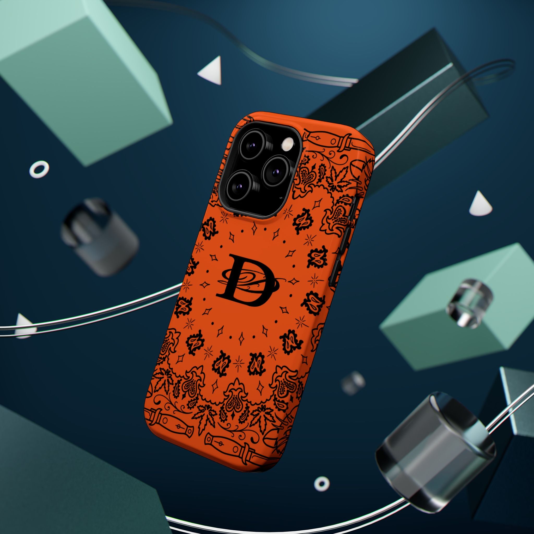 DD Custom Bandana Print Stylish Magnetic Phone Cases for Trendy Protection, Customize Your Style, Personalized Gift, Unique Design