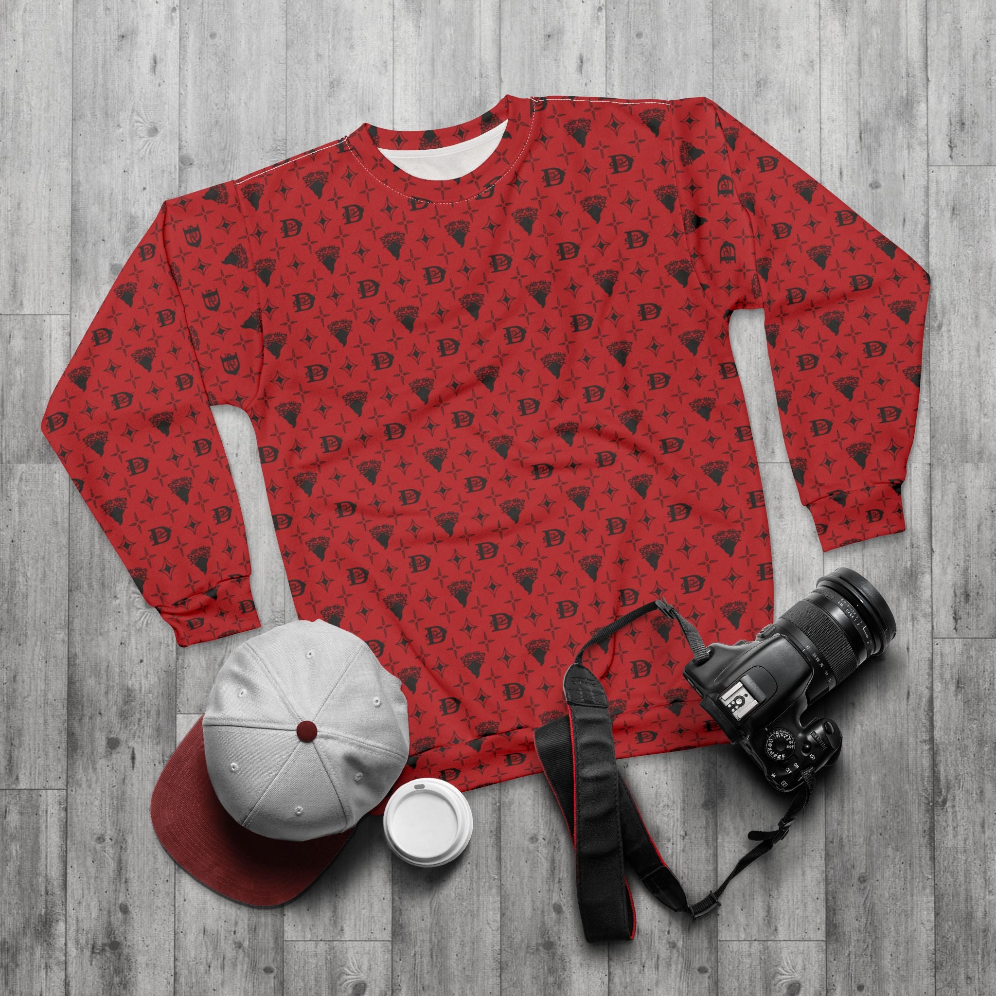Bandito Panther Custom Monogram Print Unisex Sweatshirt AOP