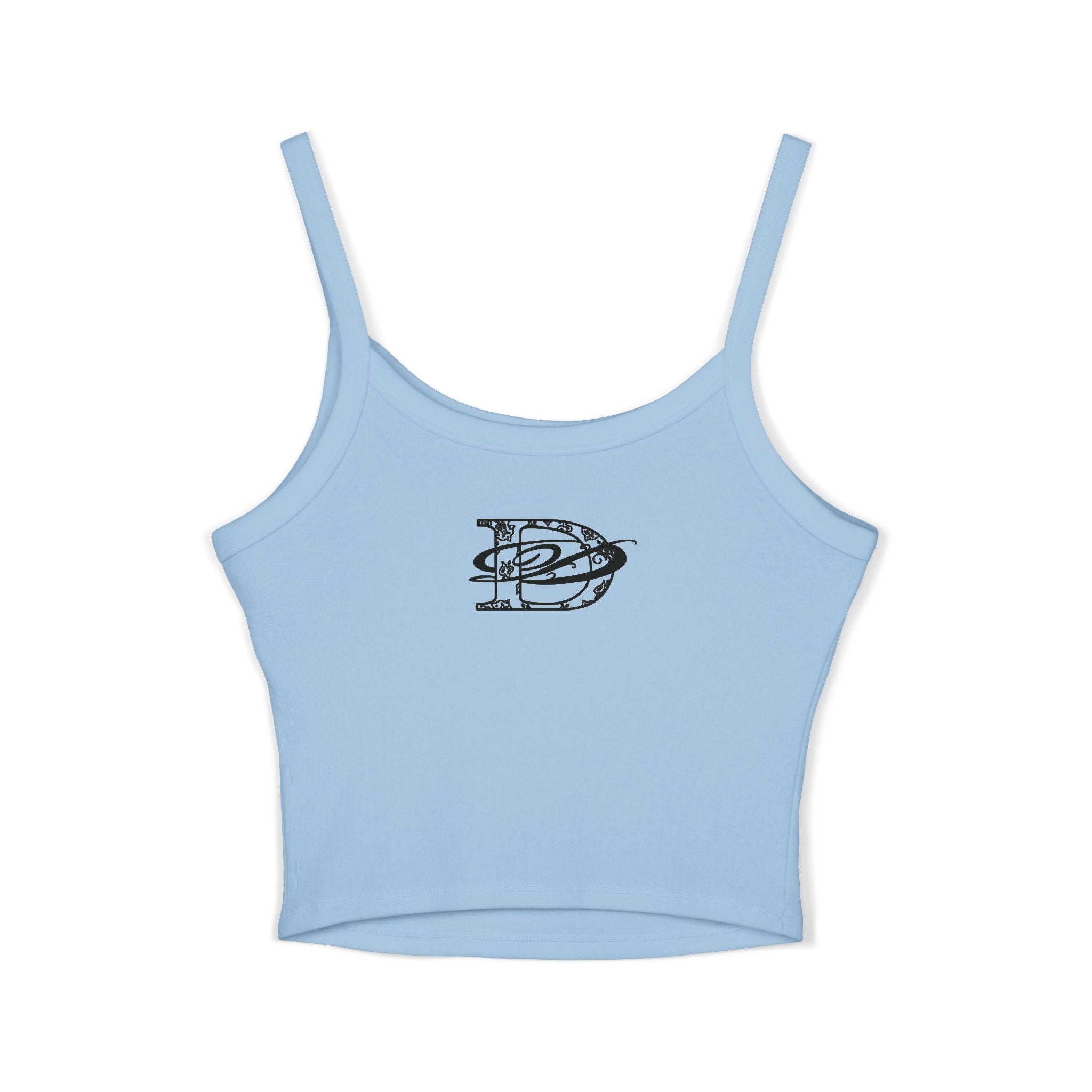 Cannabis Leaf w/DD Monogram Spaghetti Strap Tank Top