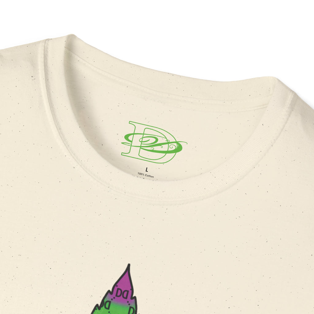 Cannabis Leaf w/the DD Monogram Unisex Softstyle T-Shirt