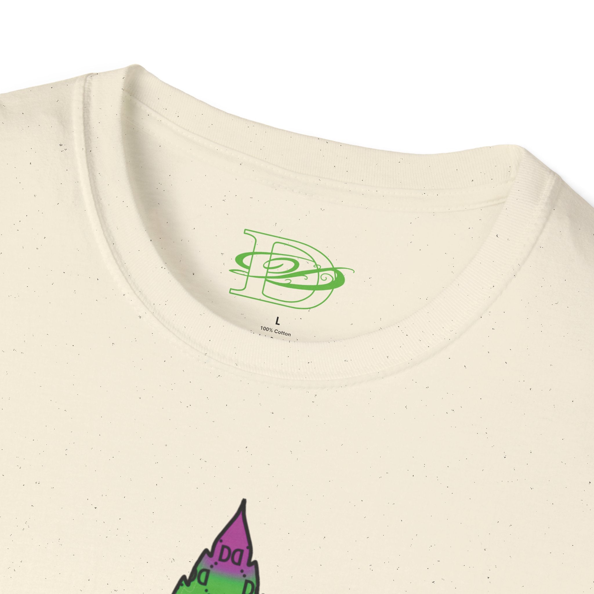 Cannabis Leaf w/the DD Monogram Unisex Softstyle T-Shirt